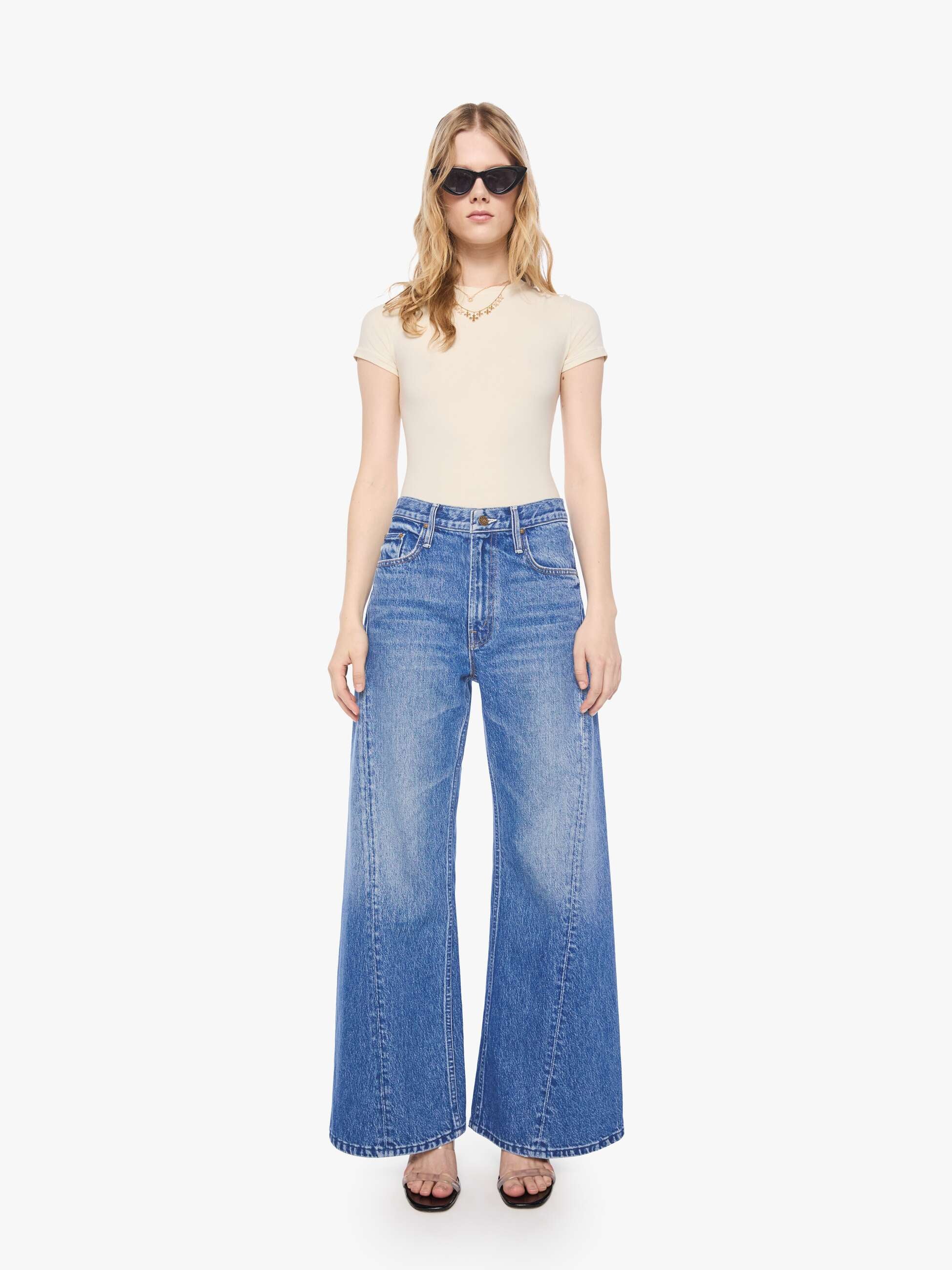 Mother Denim PETITES The Lil Lemon Twist Skimp