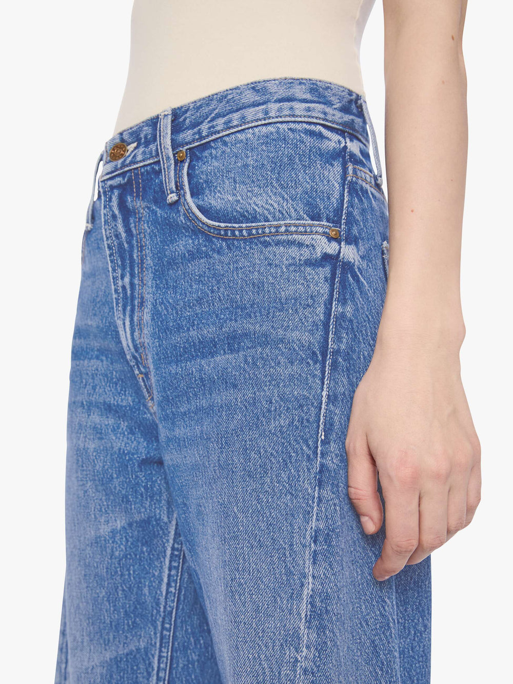 Mother Denim PETITES The Lil Lemon Twist Skimp