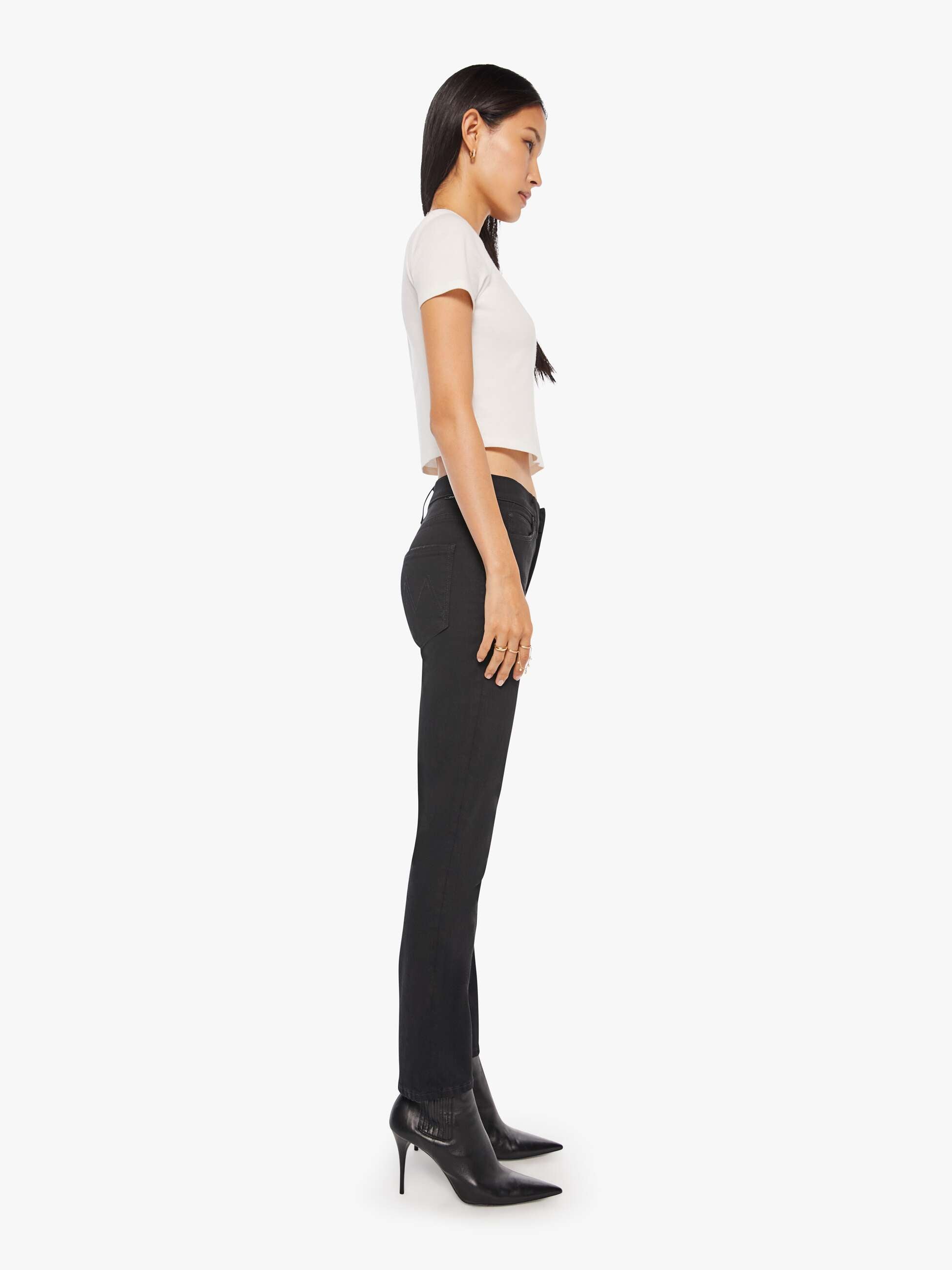 Mother Denim The Mid Rise Dazzler Ankle