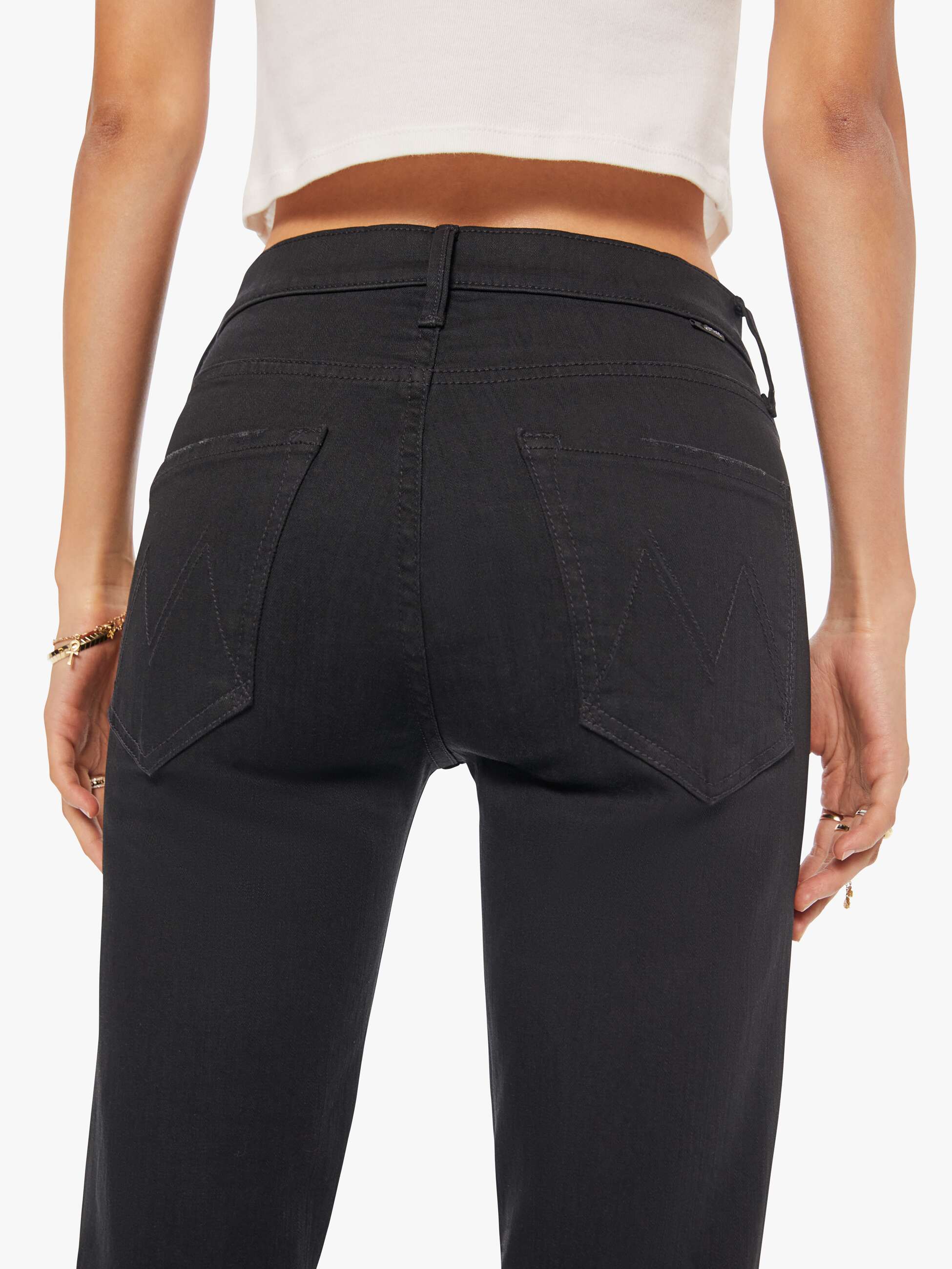 Mother Denim The Mid Rise Dazzler Ankle