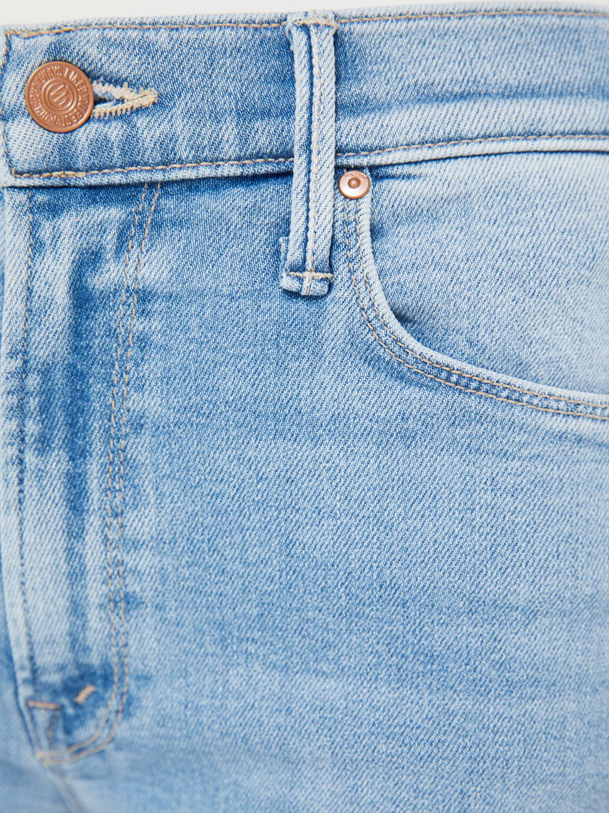 Mother Denim The Mid Rise Dazzler Ankle Fray