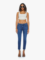 Mother Denim The Mid Rise Dazzler Ankle Fray