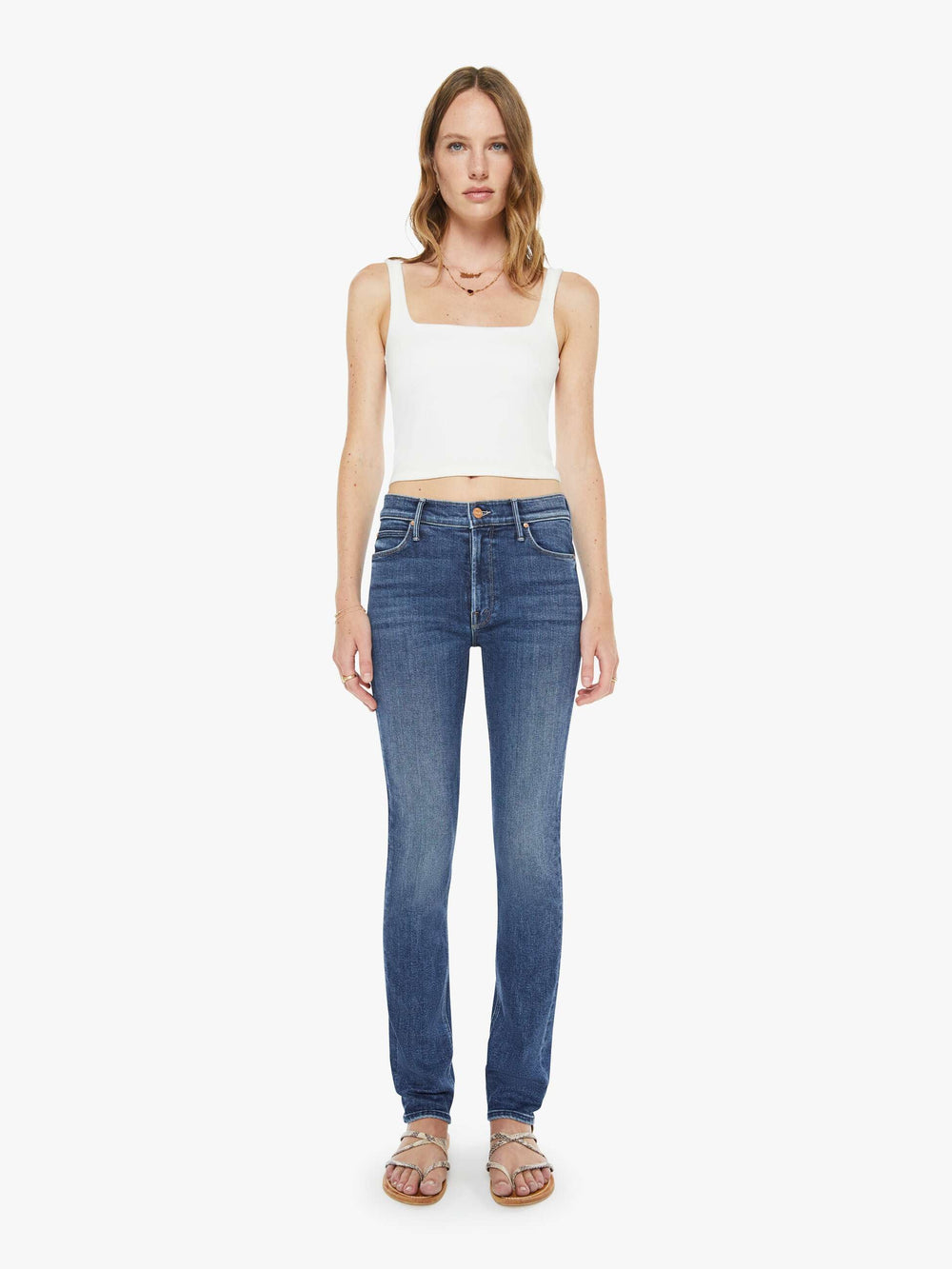Mother Denim The Mid Rise Dazzler Skimp