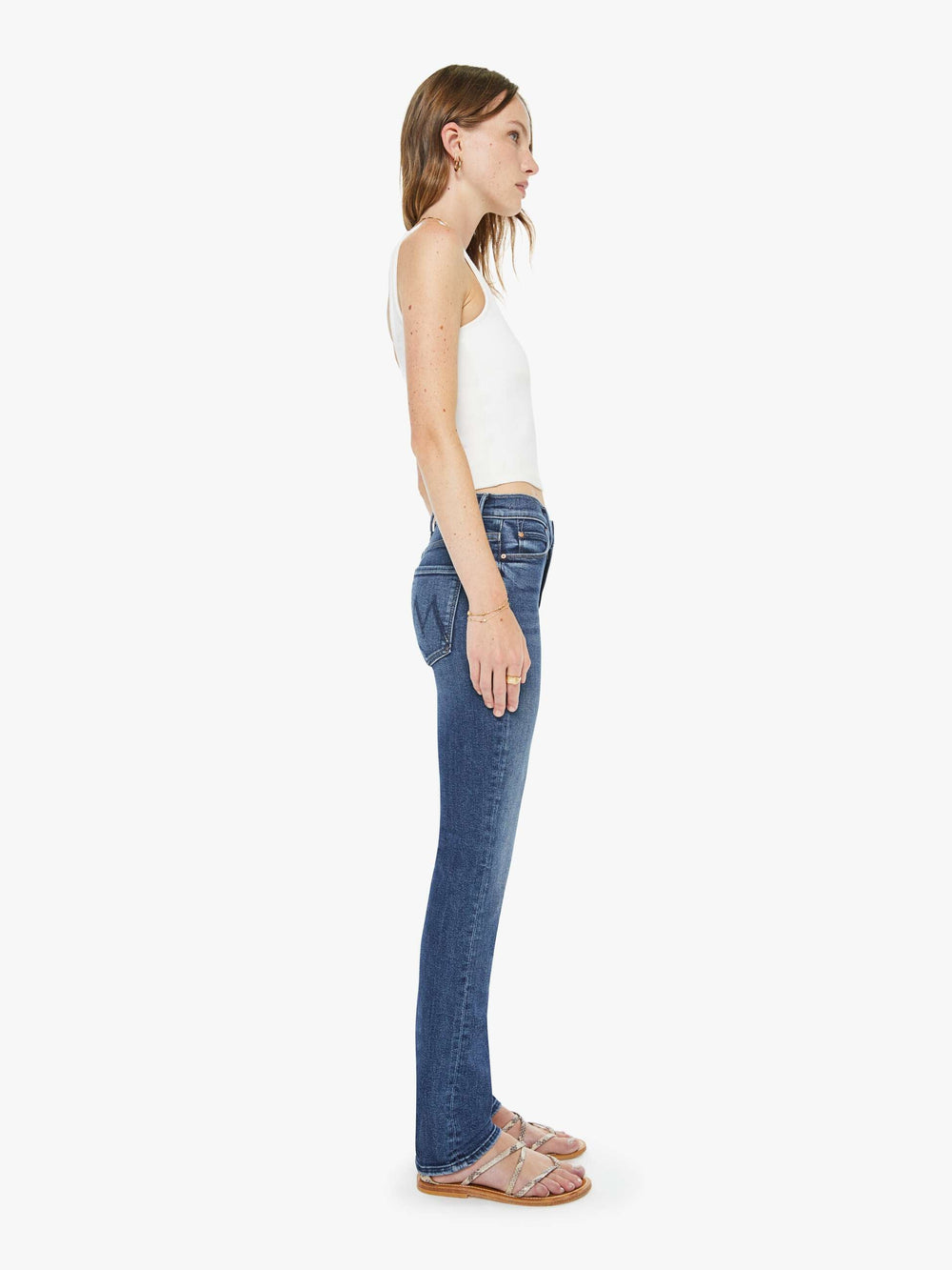 Mother Denim The Mid Rise Dazzler Skimp