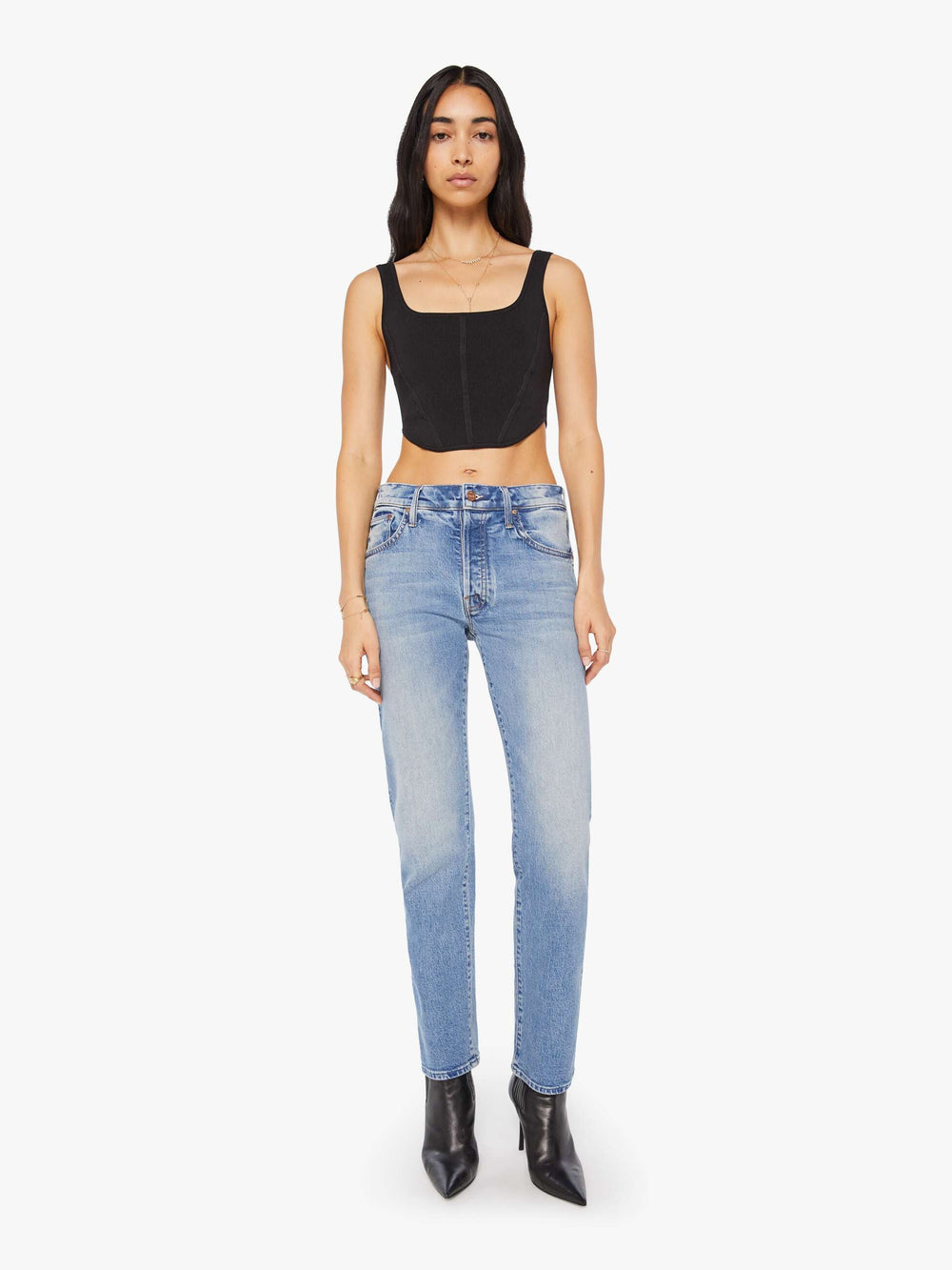 Mother Denim The Mid Rise Hiker Hover