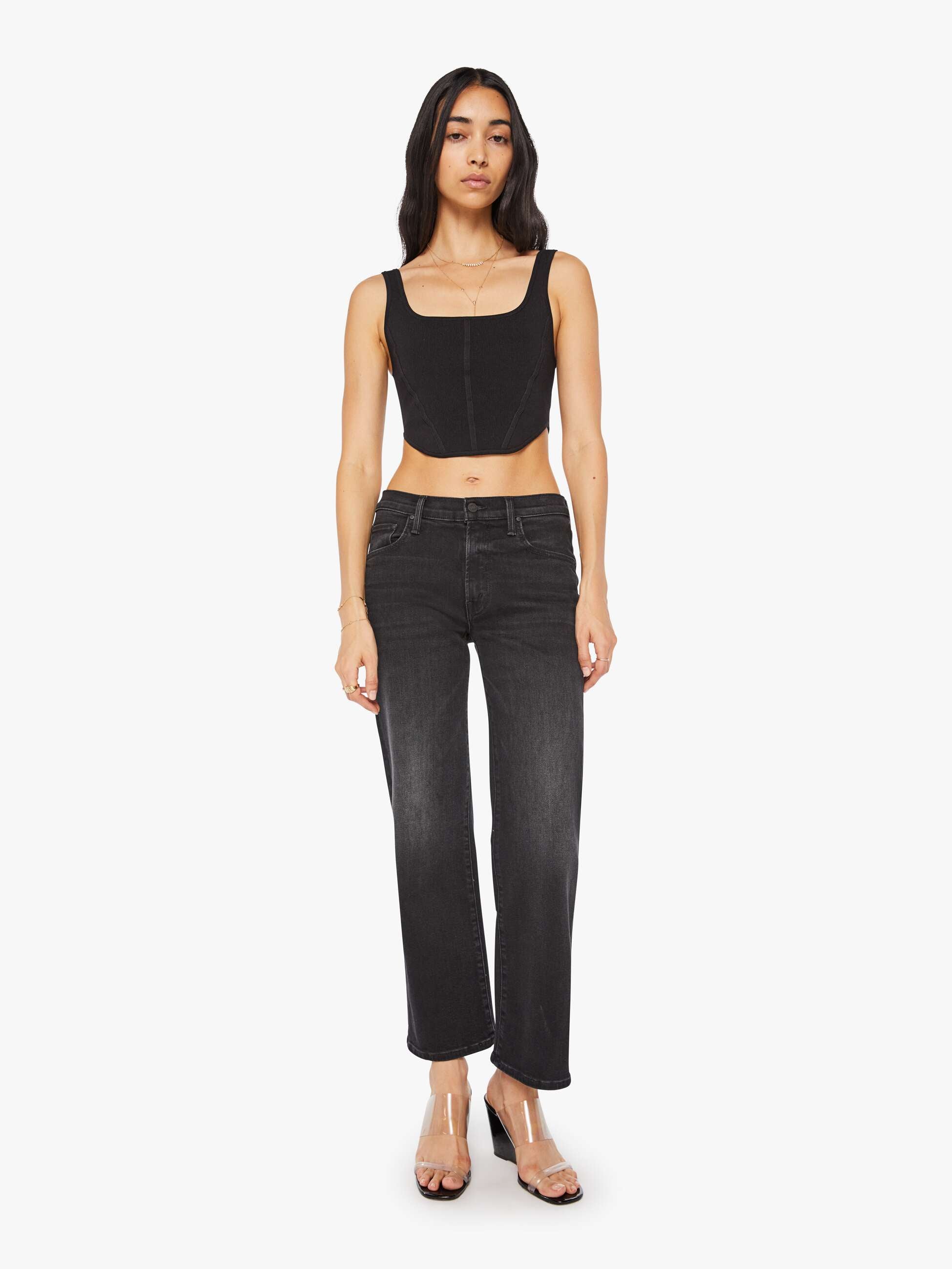 Mother Denim The Mid Rise Rambler Zip Flood