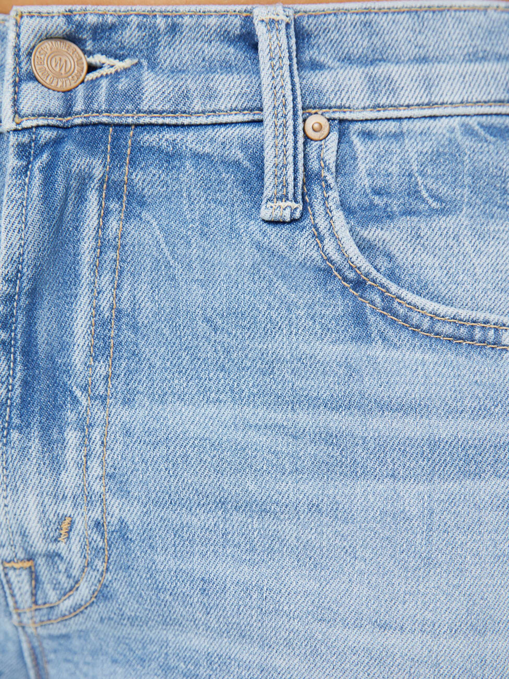 Mother Denim The Mid Rise Rambler Zip Ankle Fray