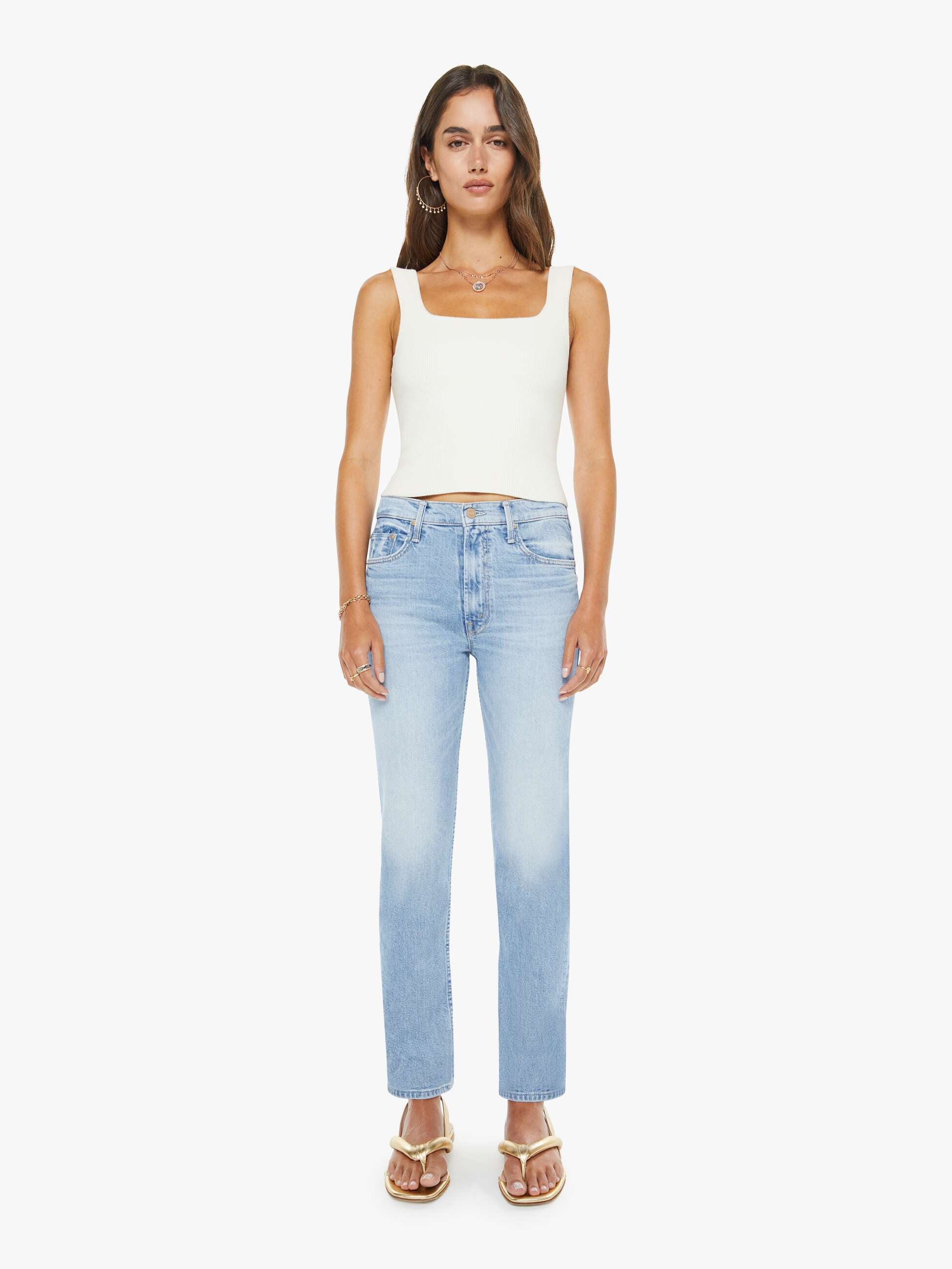 Mother Denim High Waisted Rider Hover