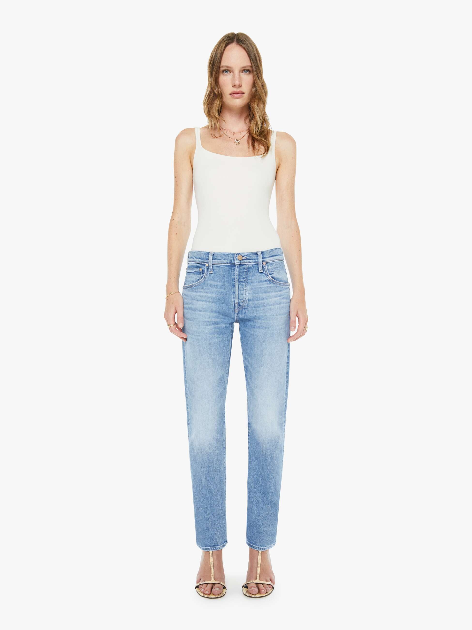 Mother Denim The Mid Rise Hiker Hover