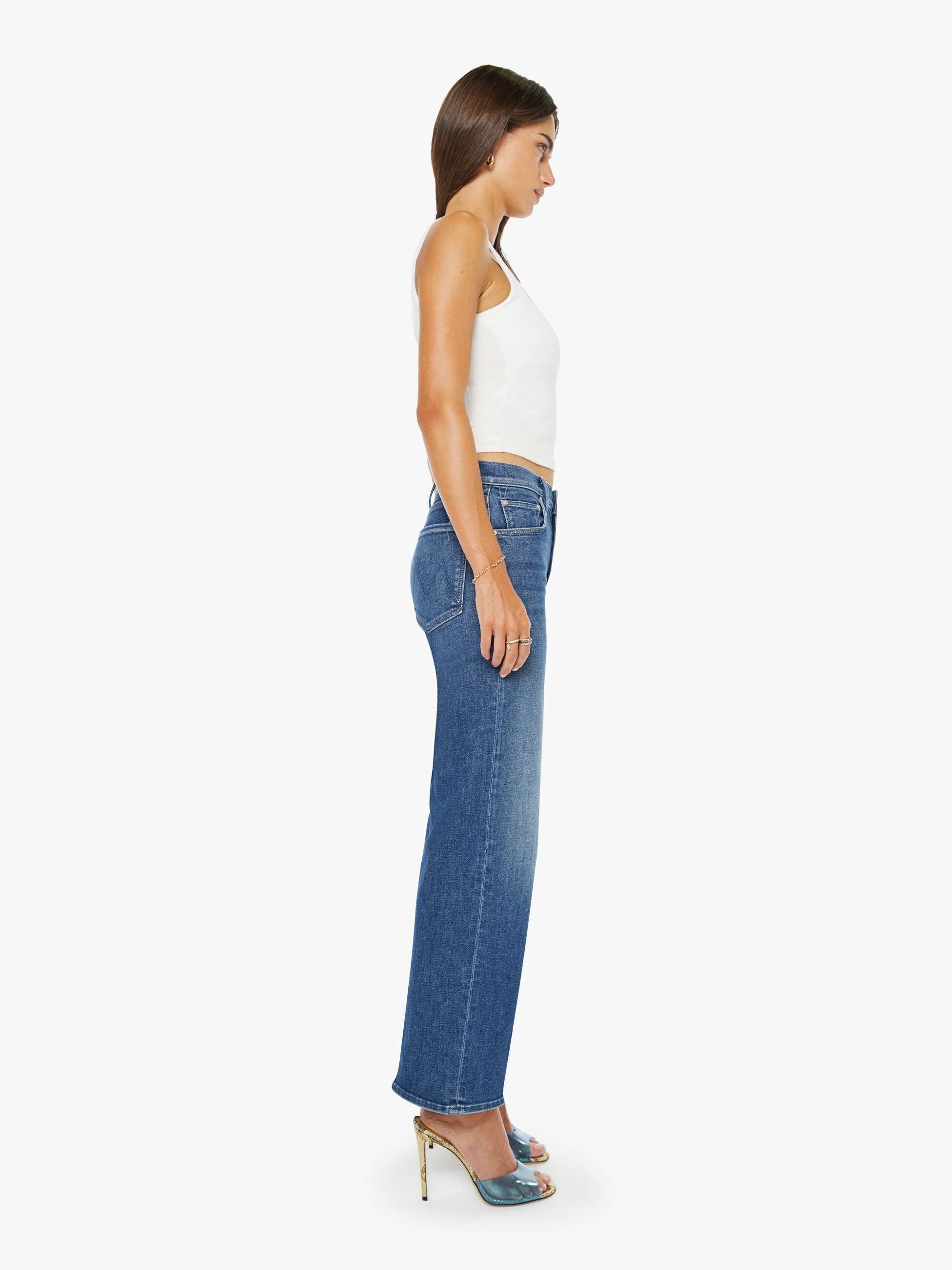 Mother Denim The Mid Rise Rambler Zip Ankle