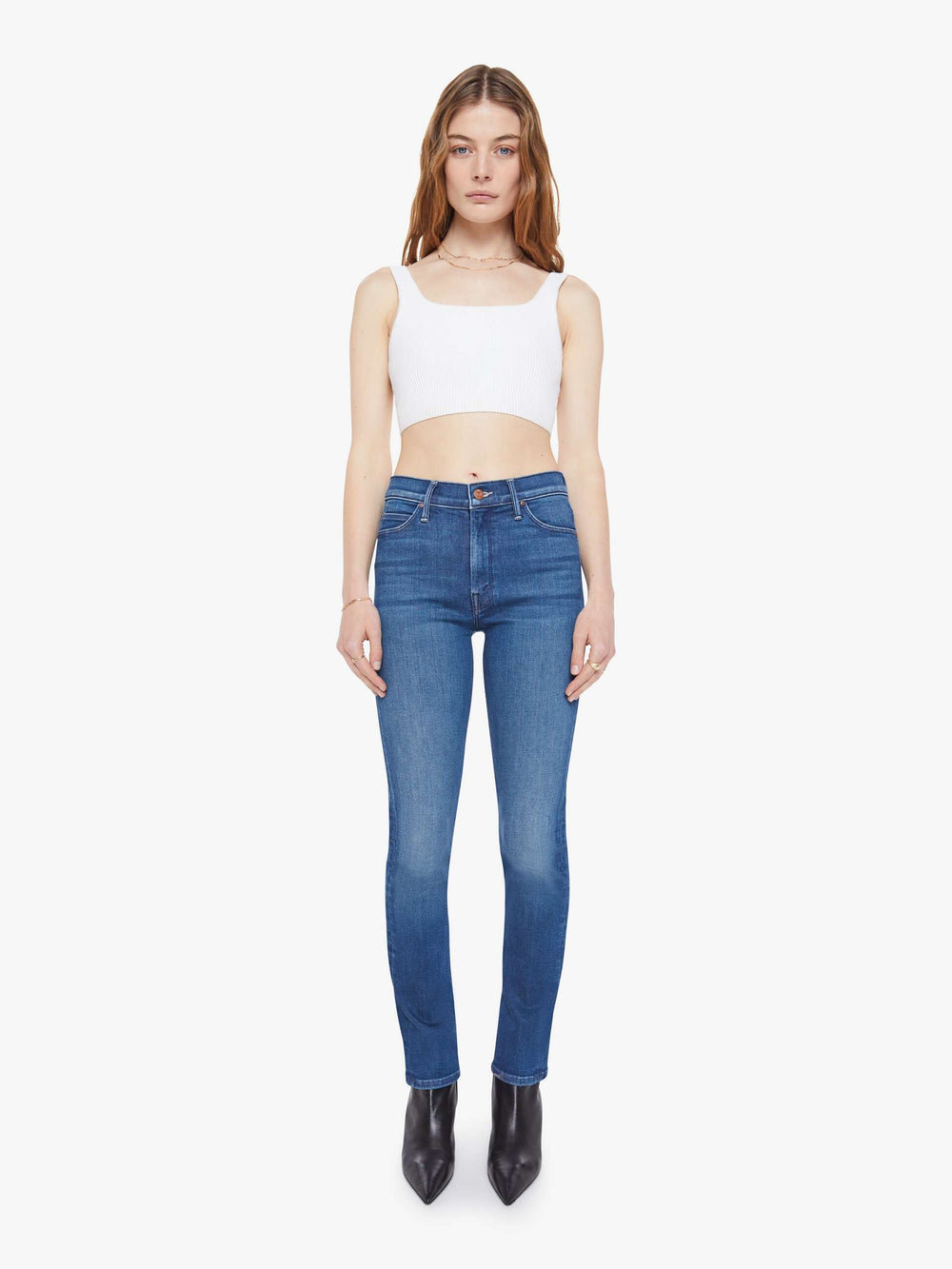 Mother Denim The Mid Rise Dazzler Hover