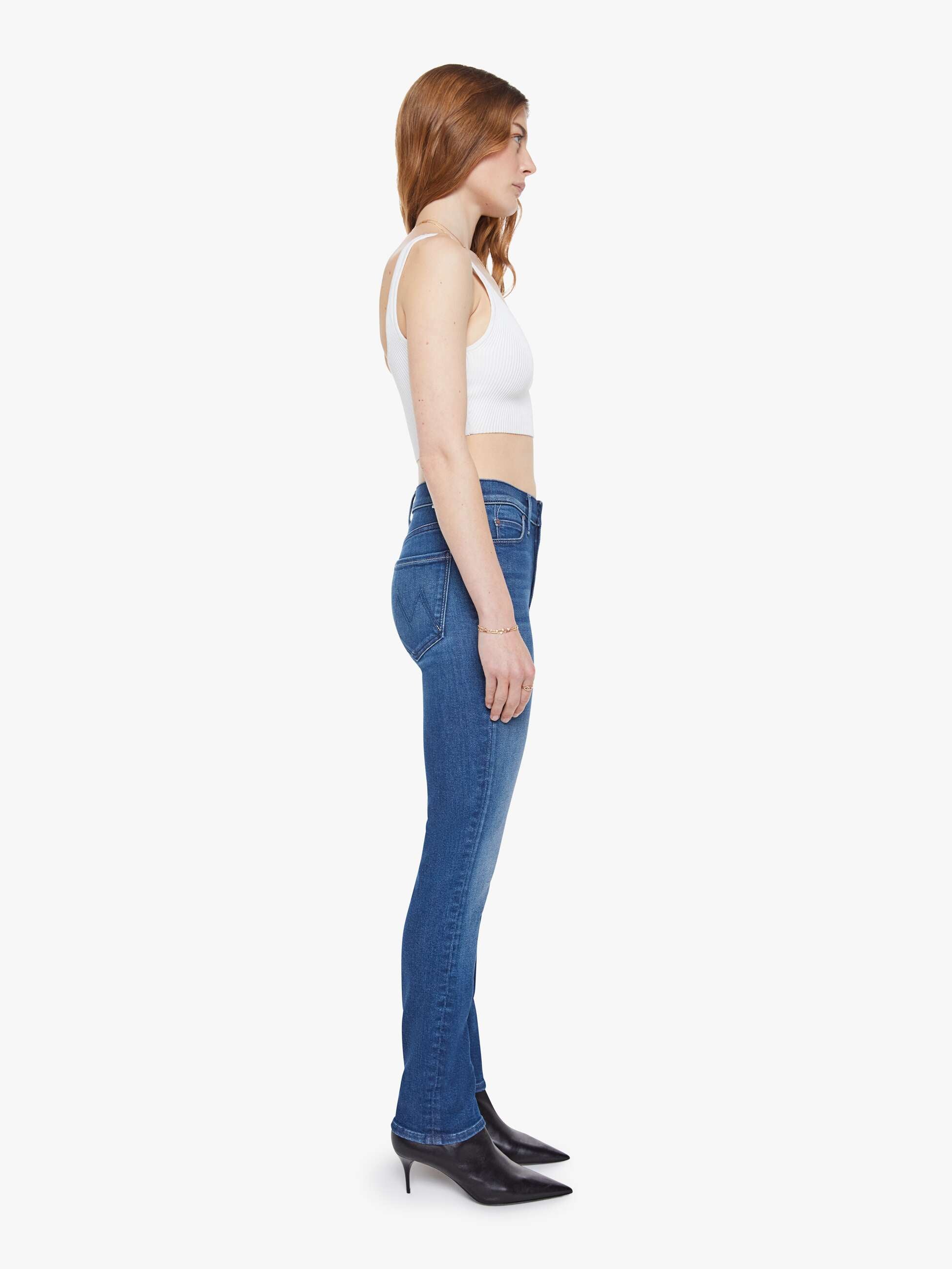 Mother Denim The Mid Rise Dazzler Hover
