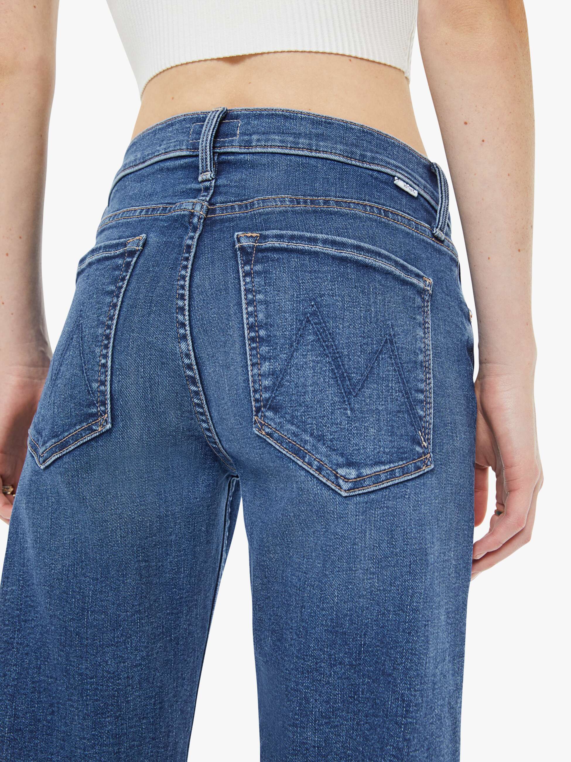 Mother Denim The Newbie Ankle Fray