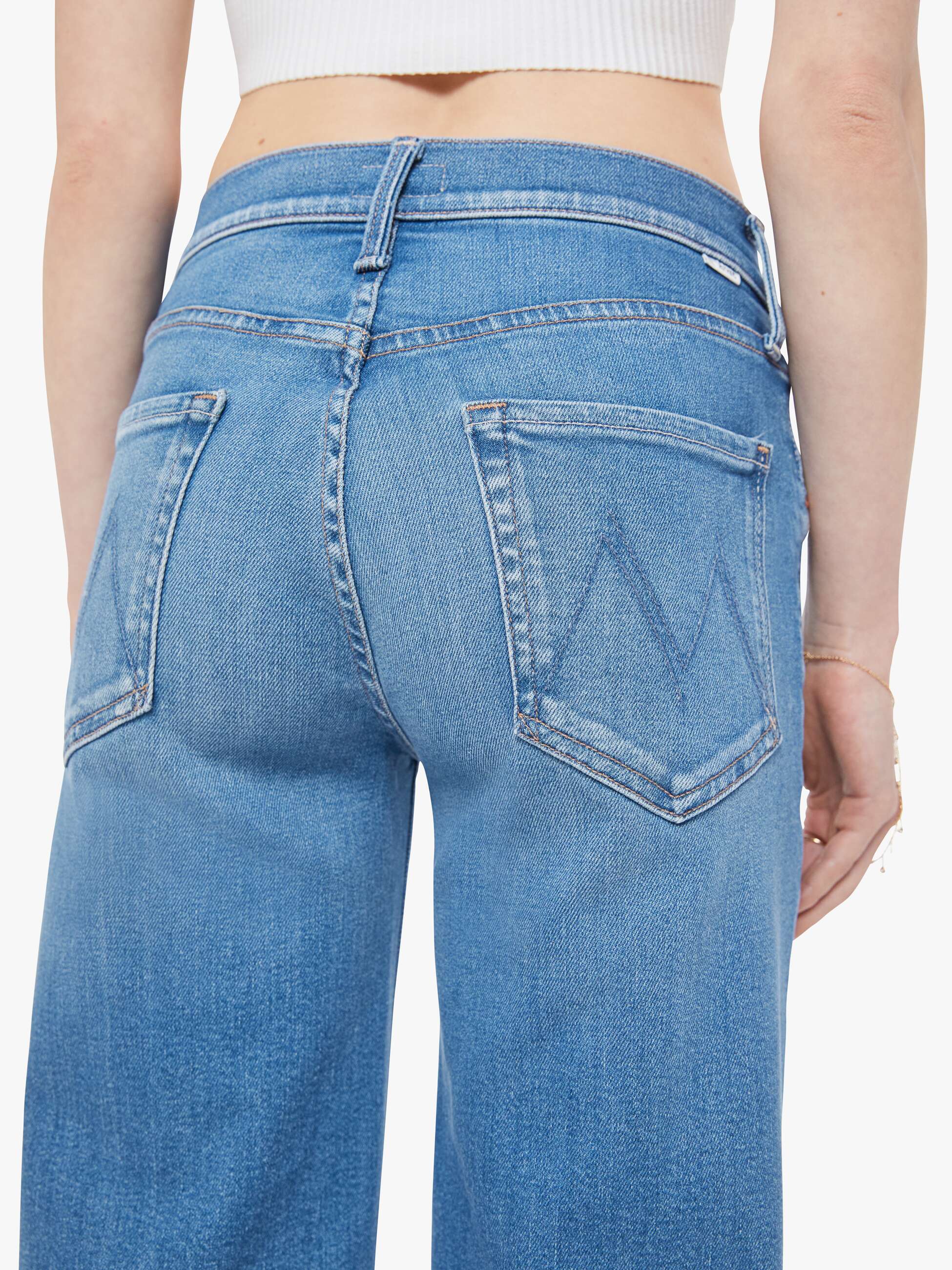 Mother Denim The Mid Rise Rambler Zip Ankle