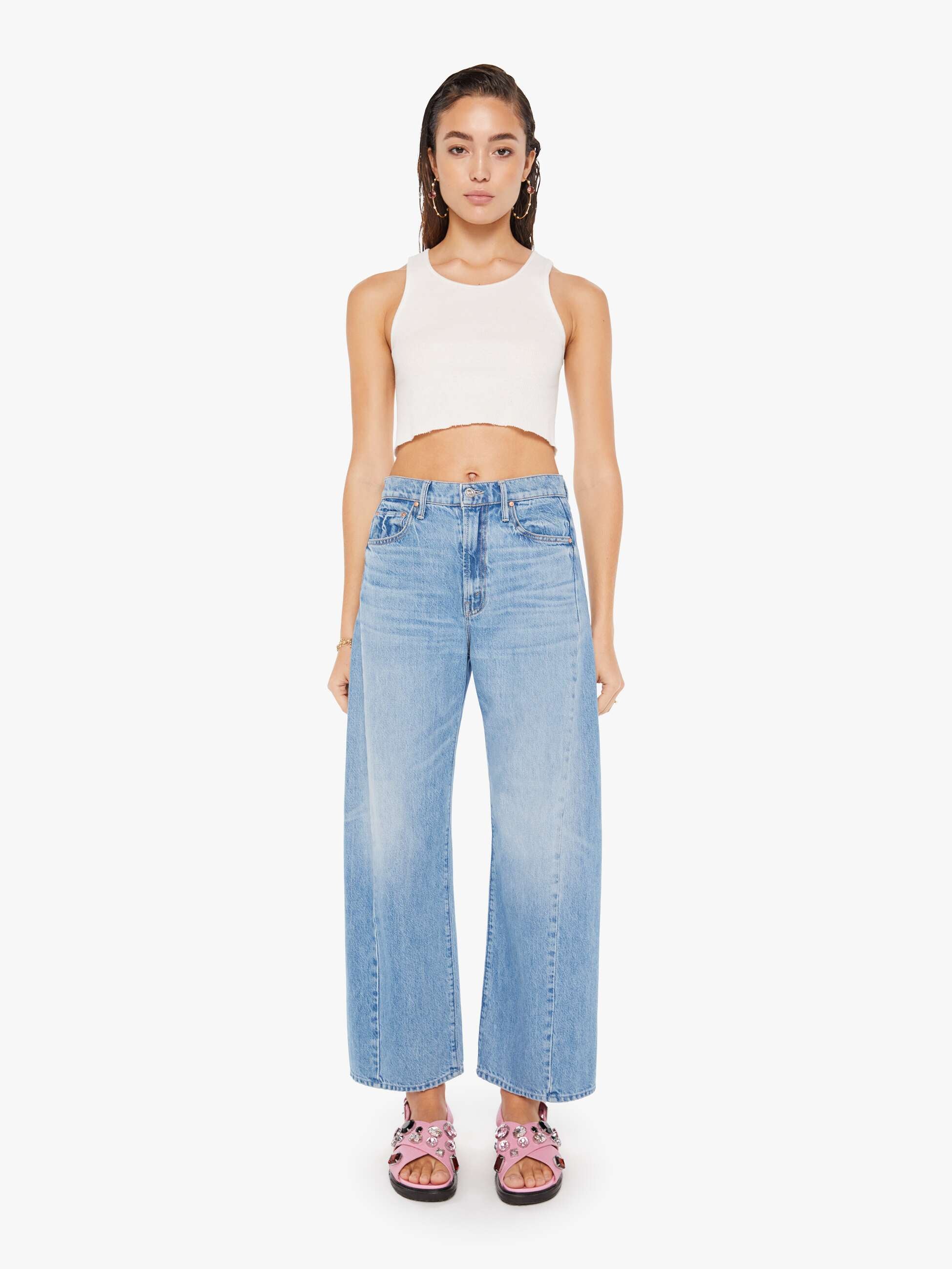 Mother Denim THE HALF-PIPE FLOOD MATERIAL GIRL