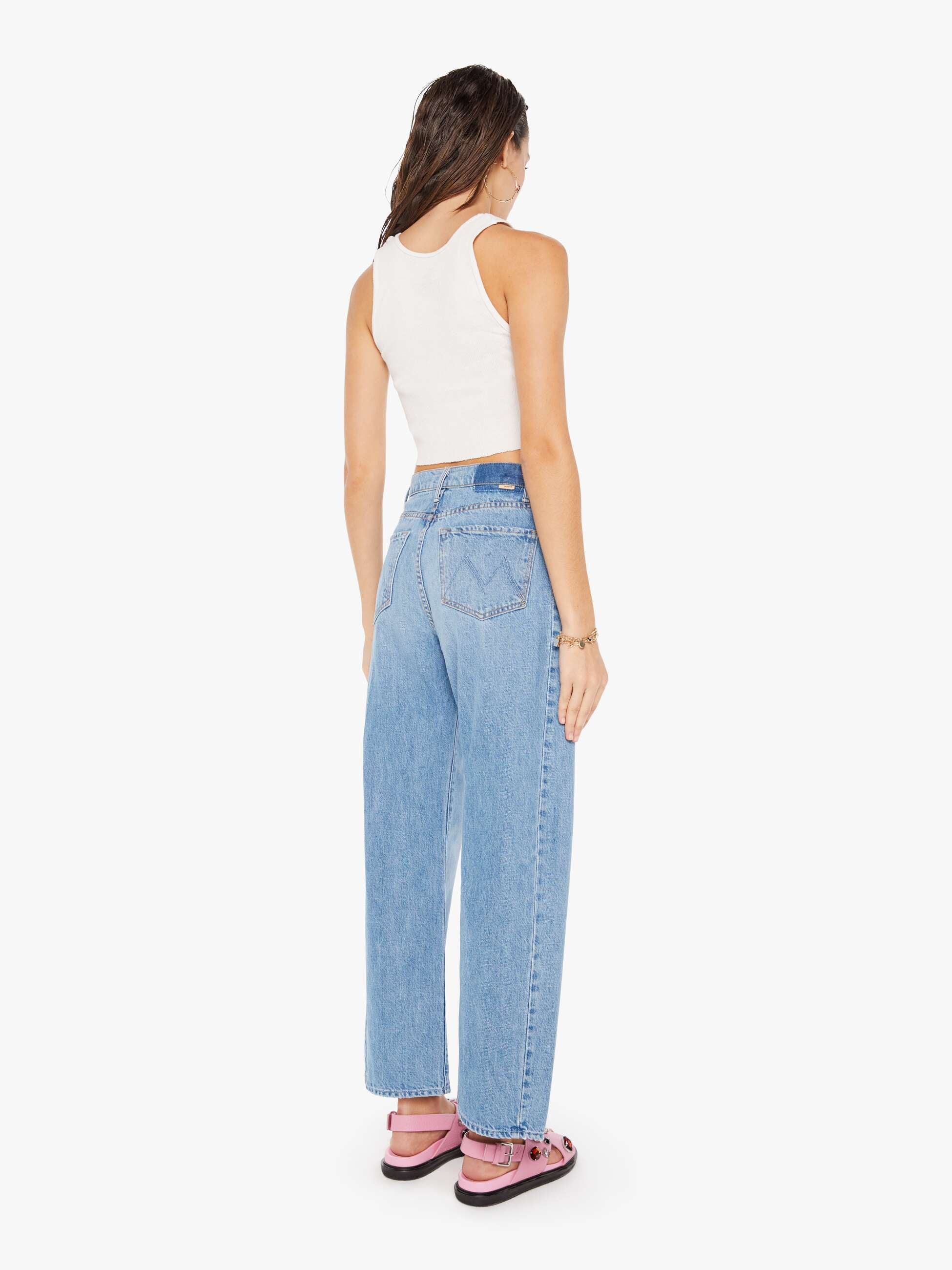 Mother Denim THE HALF-PIPE FLOOD MATERIAL GIRL