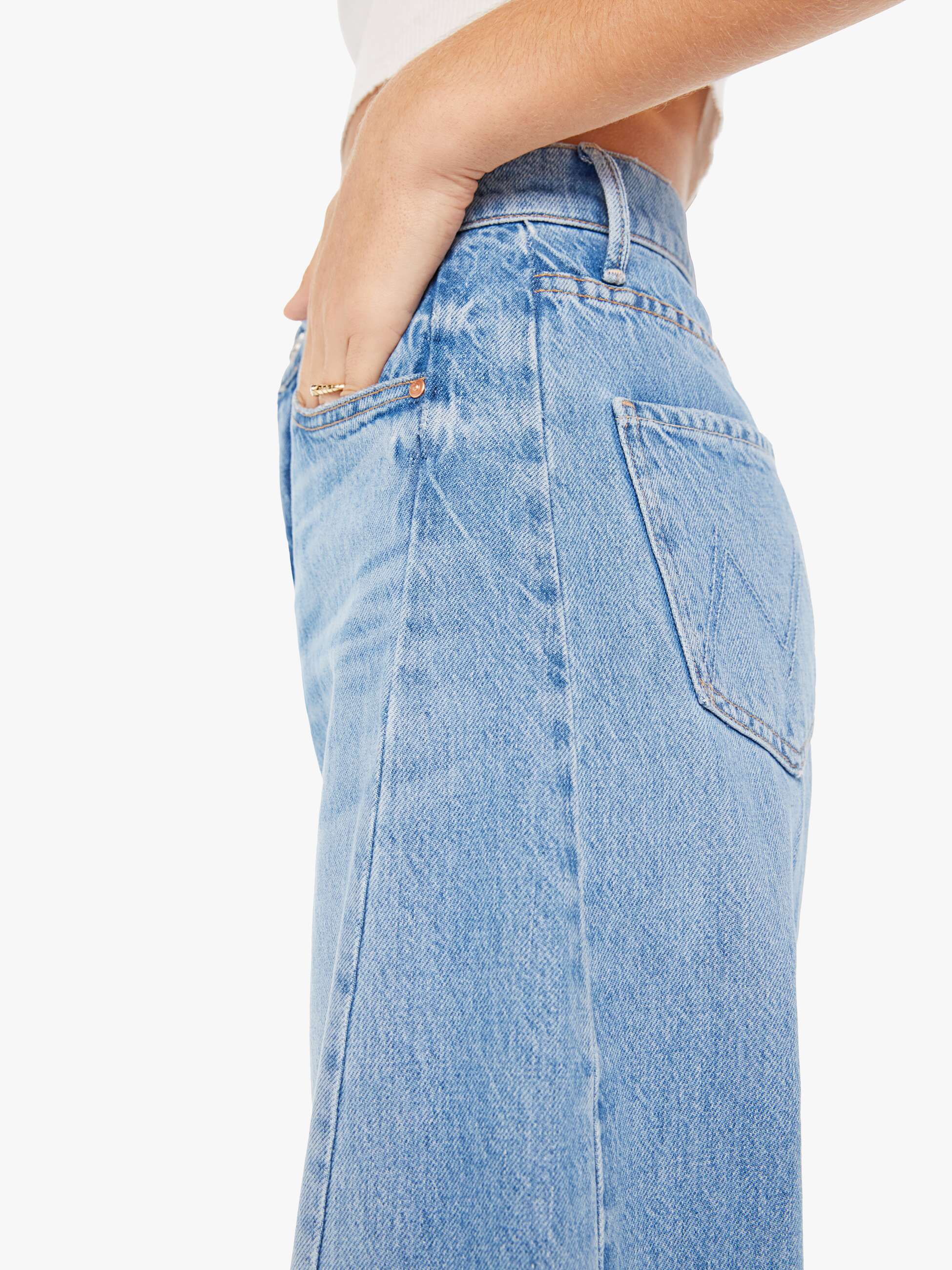 Mother Denim THE HALF-PIPE FLOOD MATERIAL GIRL