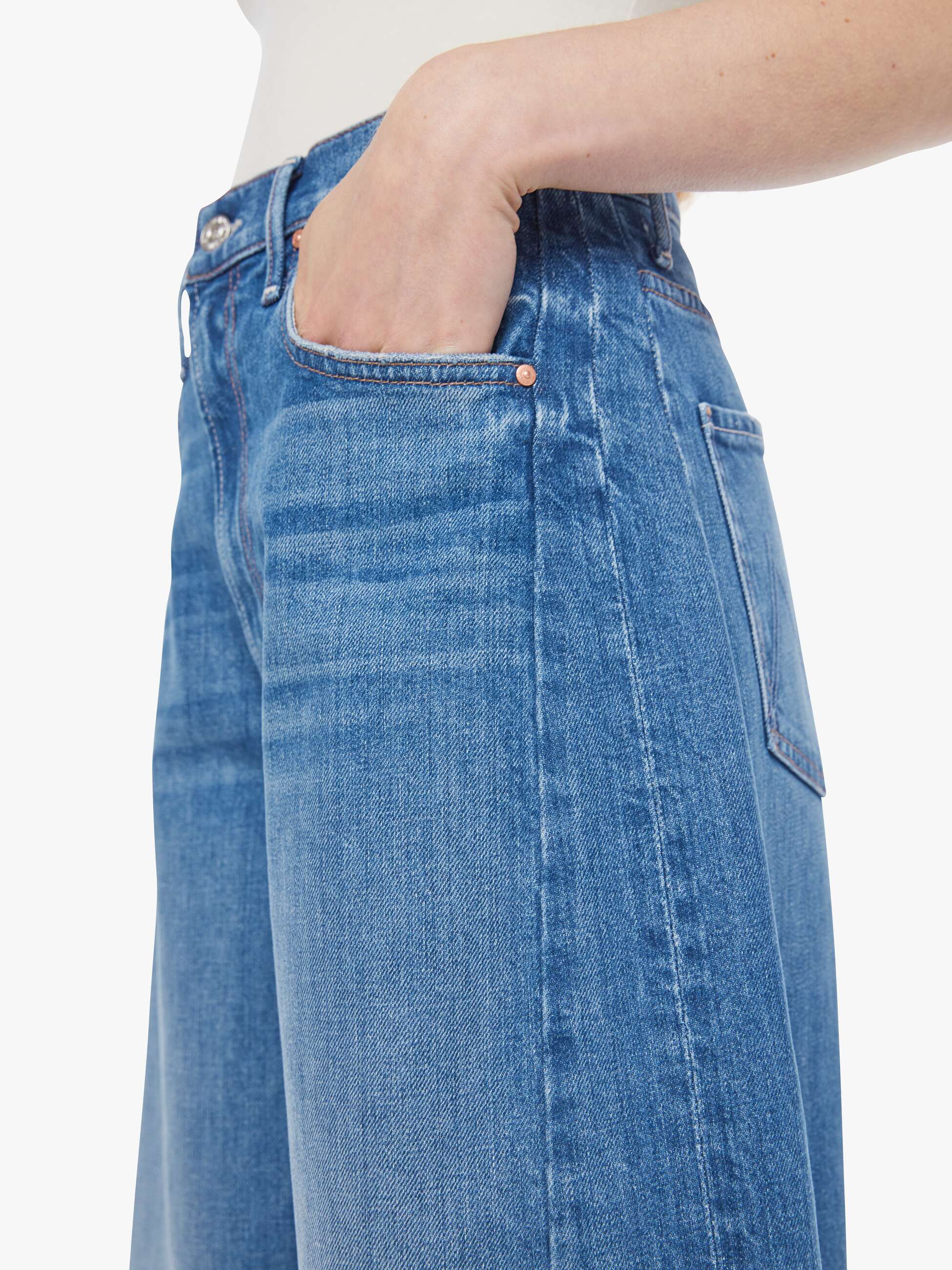Mother Denim The Pipe-Dream Zip Ankle