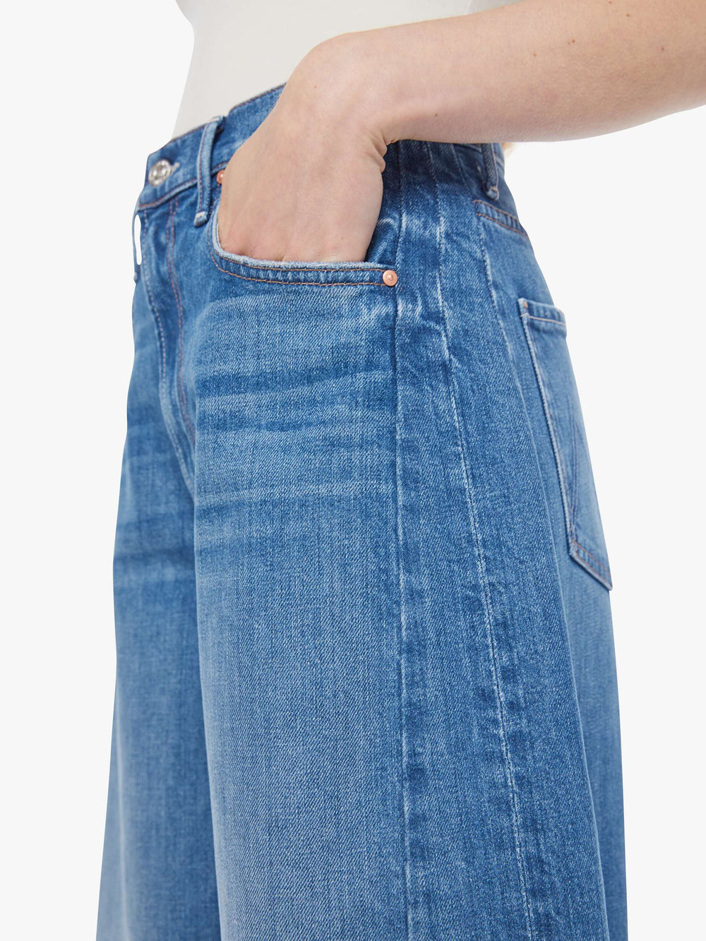 Mother Denim The Pipe-Dream Zip Ankle