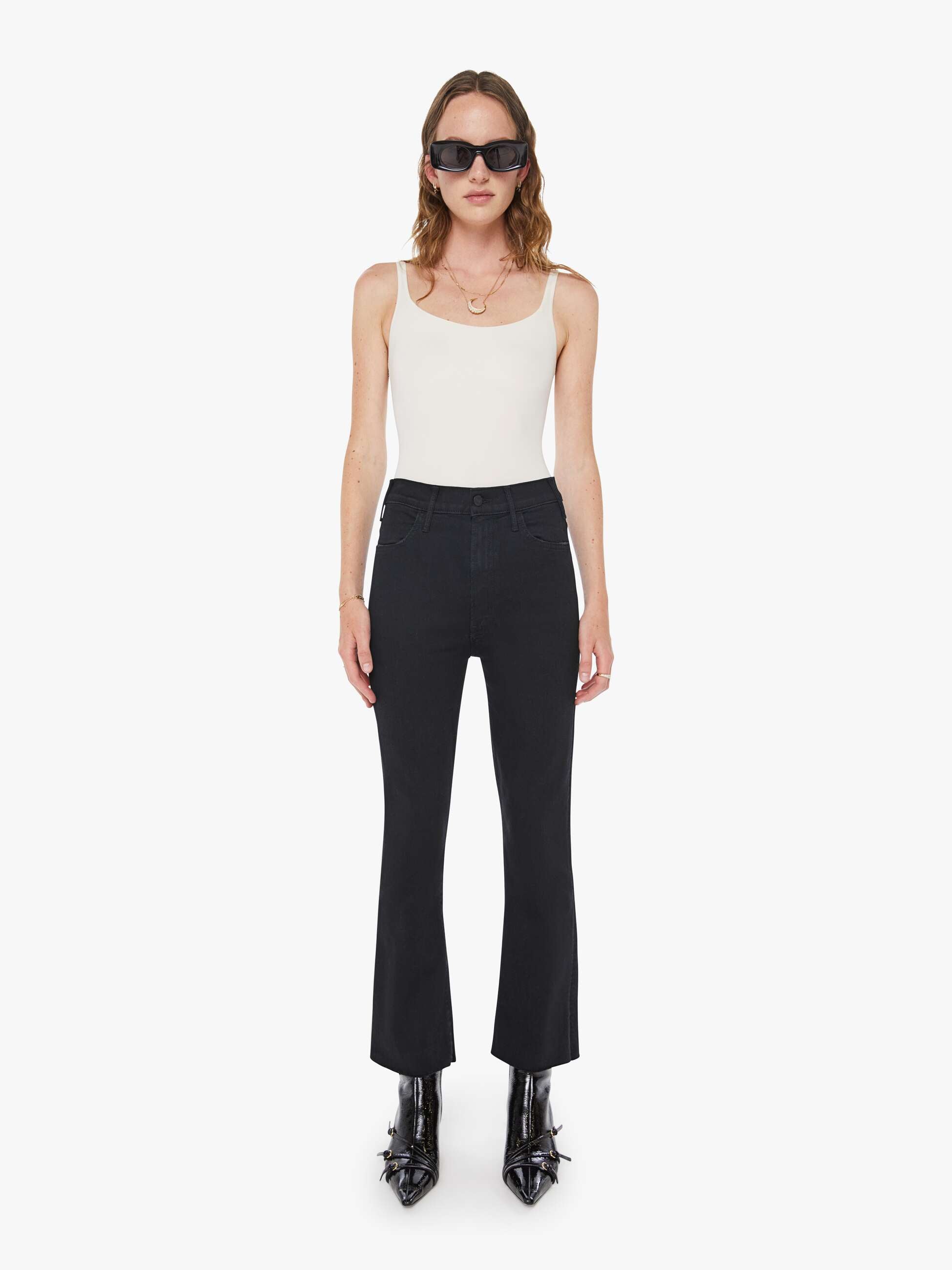 Mother Denim The Hustler Ankle Fray