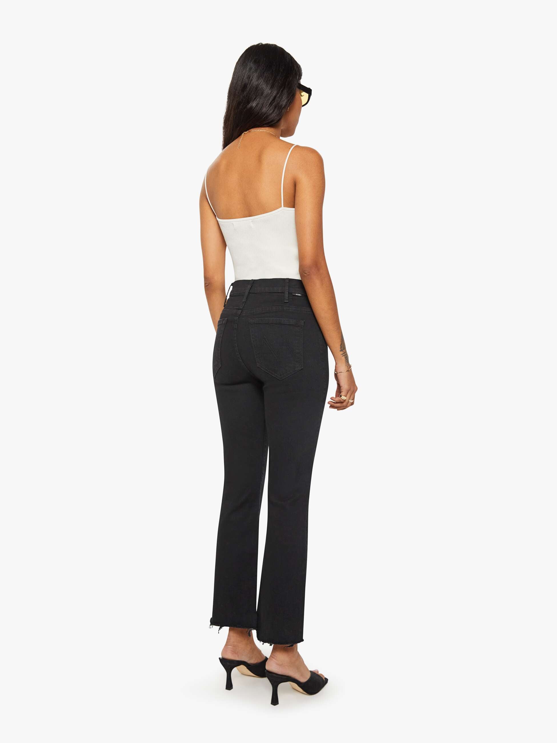 Mother Denim PETITES The Lil Hustler Ankle Fray