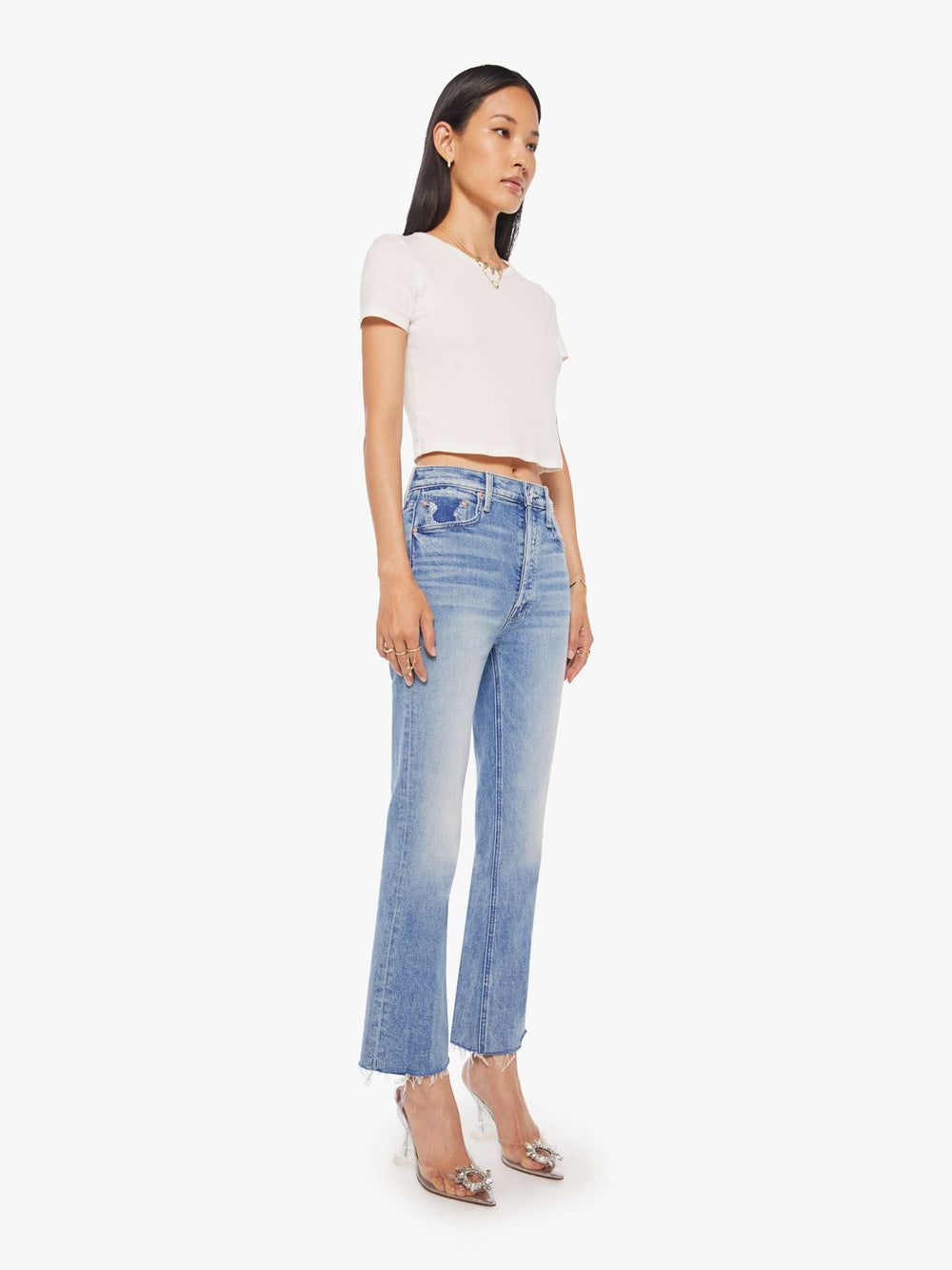 Mother Denim THE TRIPPER FLOOD FRAY LEFT IN THE DUST