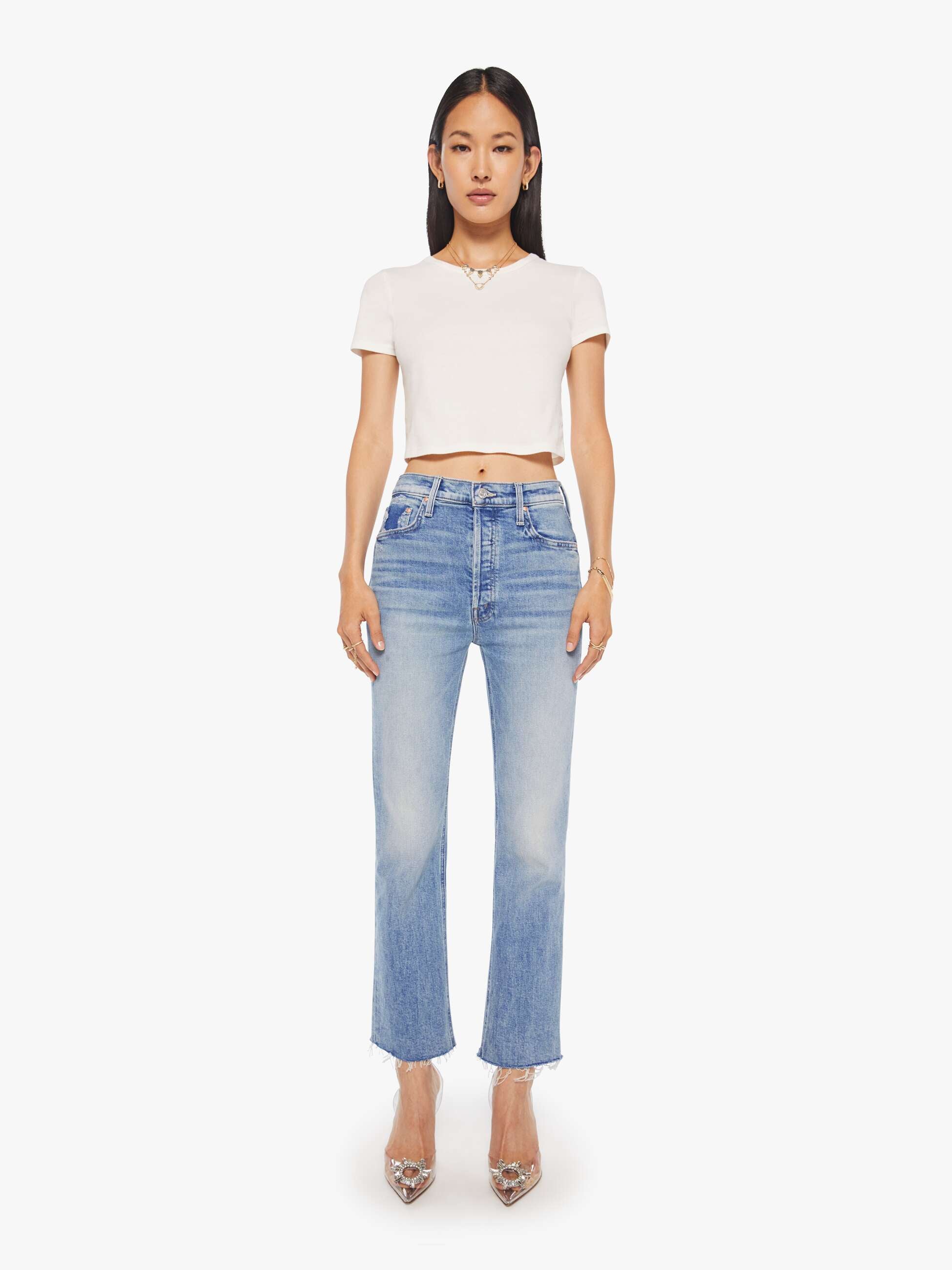 Mother Denim THE TRIPPER FLOOD FRAY LEFT IN THE DUST