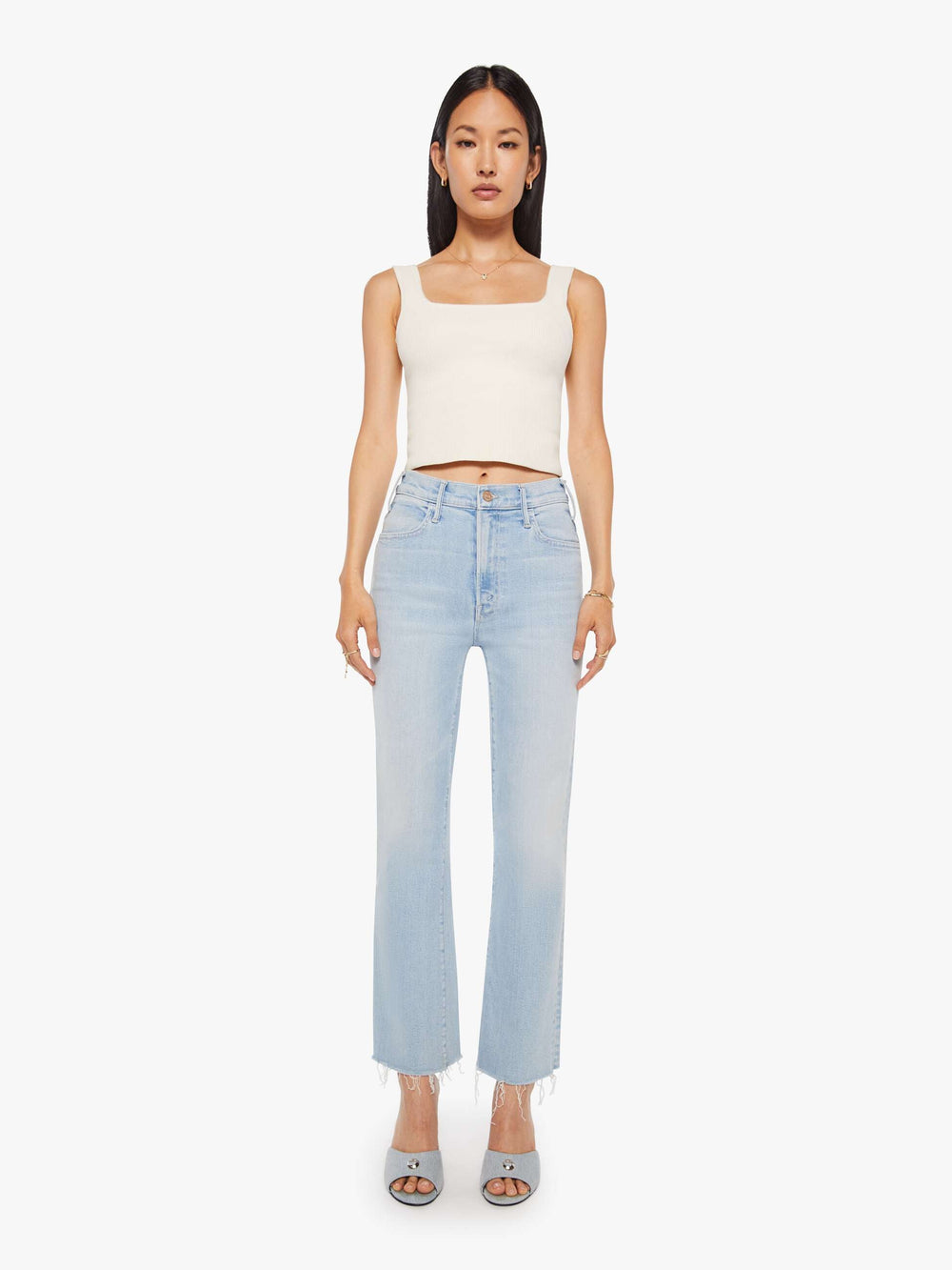 Mother Denim The Hustler Ankle Fray