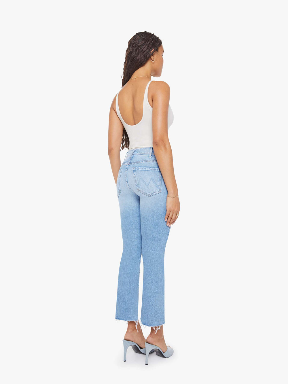 Mother Denim PETITES The Lil Hustler Ankle Fray