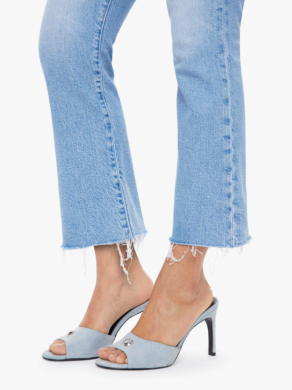 Mother Denim PETITES The Lil Hustler Ankle Fray