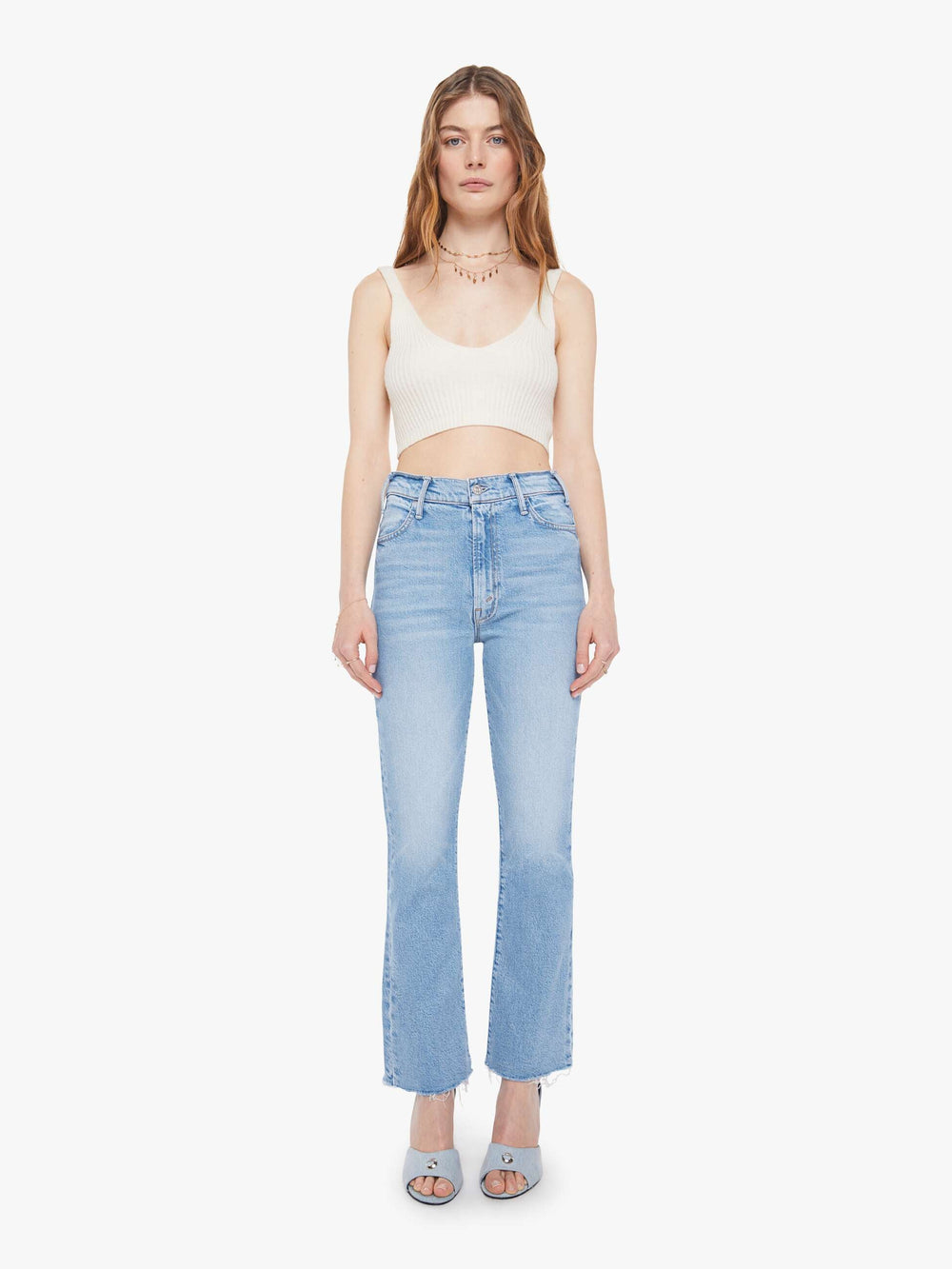 Mother Denim The Hustler Ankle Fray