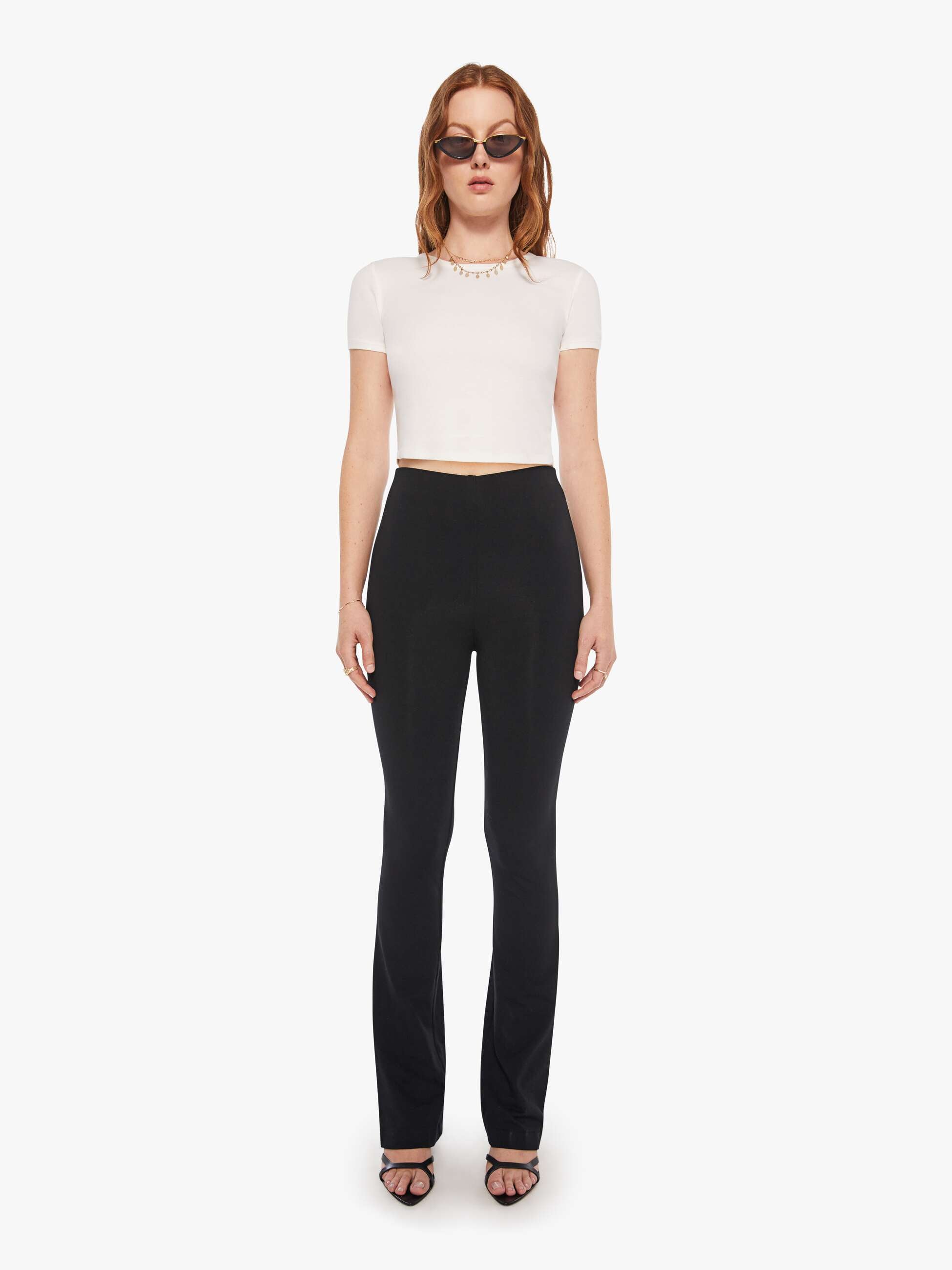 Mother Denim SPRWMN MICRO FLARE BLACK