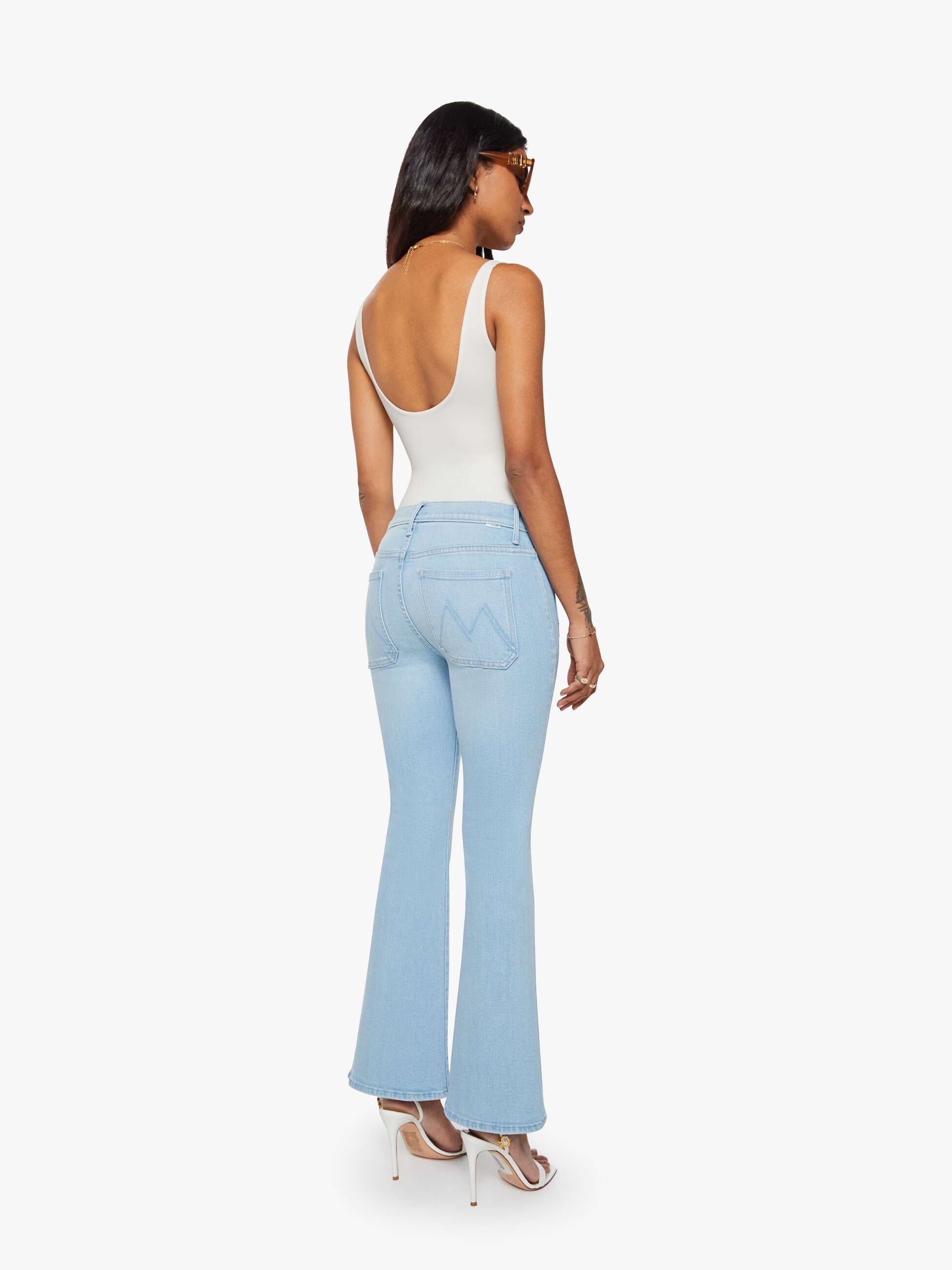 Mother Denim PETITES The Lil Patch Pocket Weekender