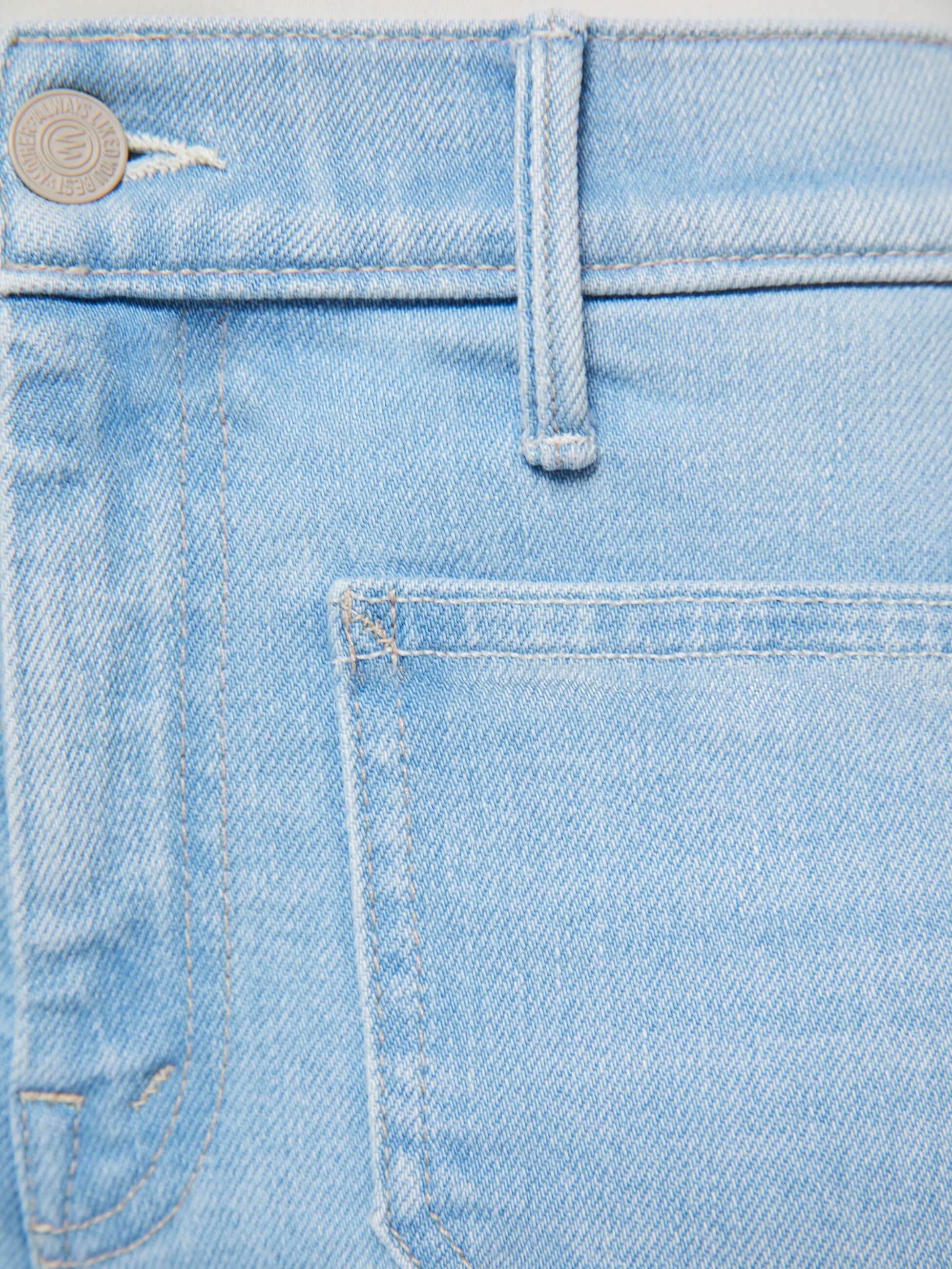Mother Denim PETITES The Lil Patch Pocket Weekender