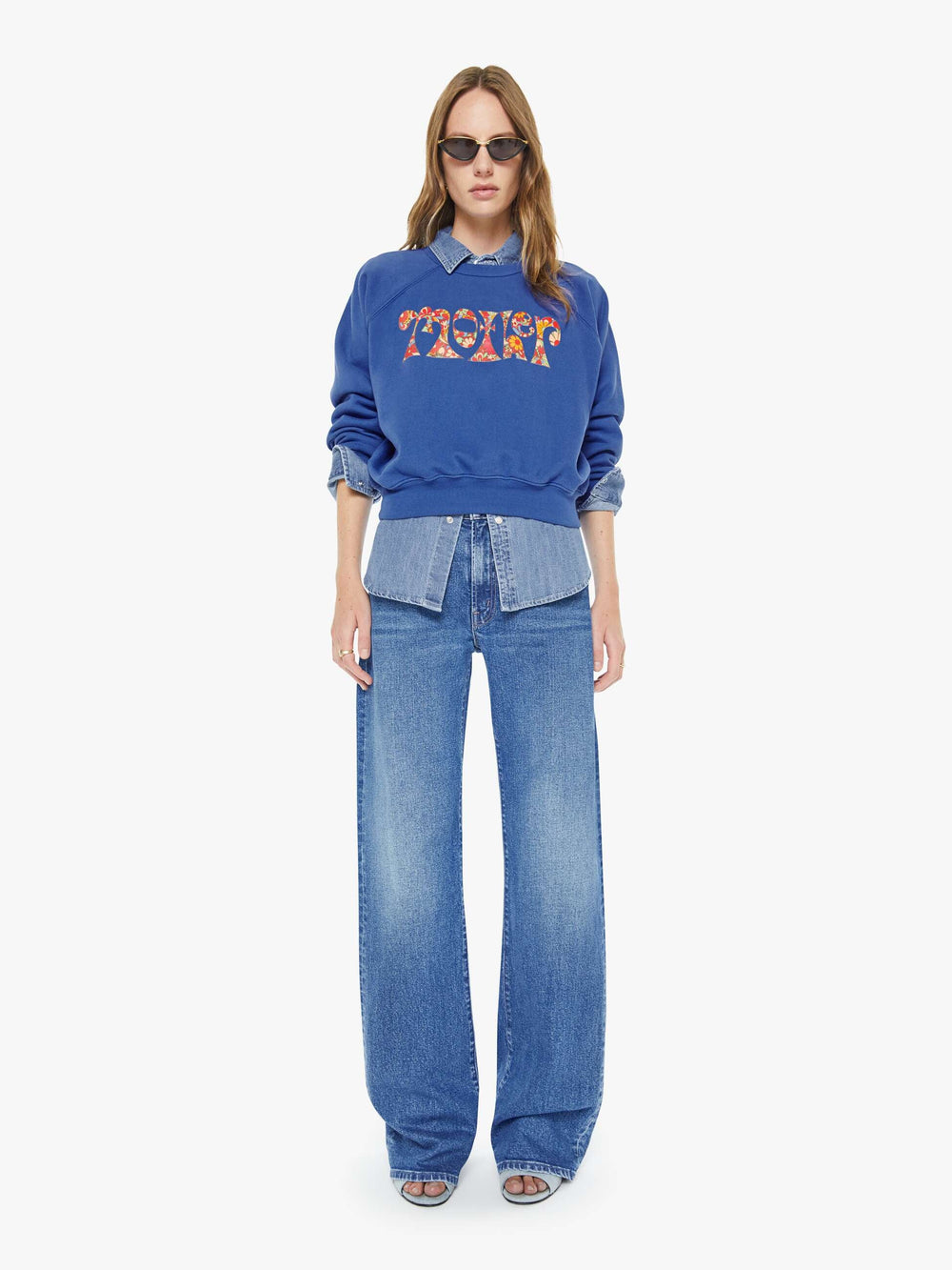 Mother Denim High Waisted Bookie Sneak