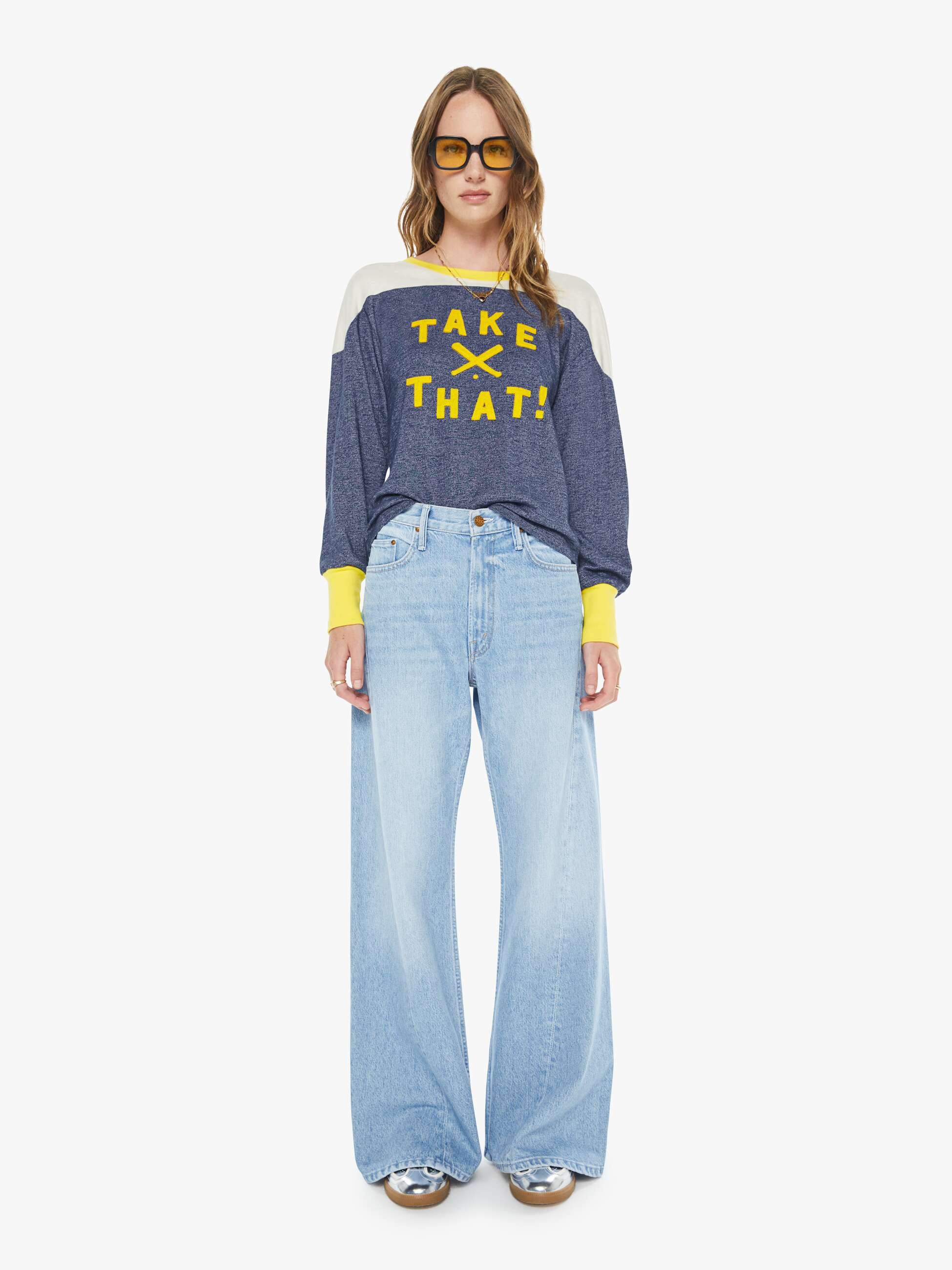 Mother Denim PETITES The Lil Lemon Twist Sneak