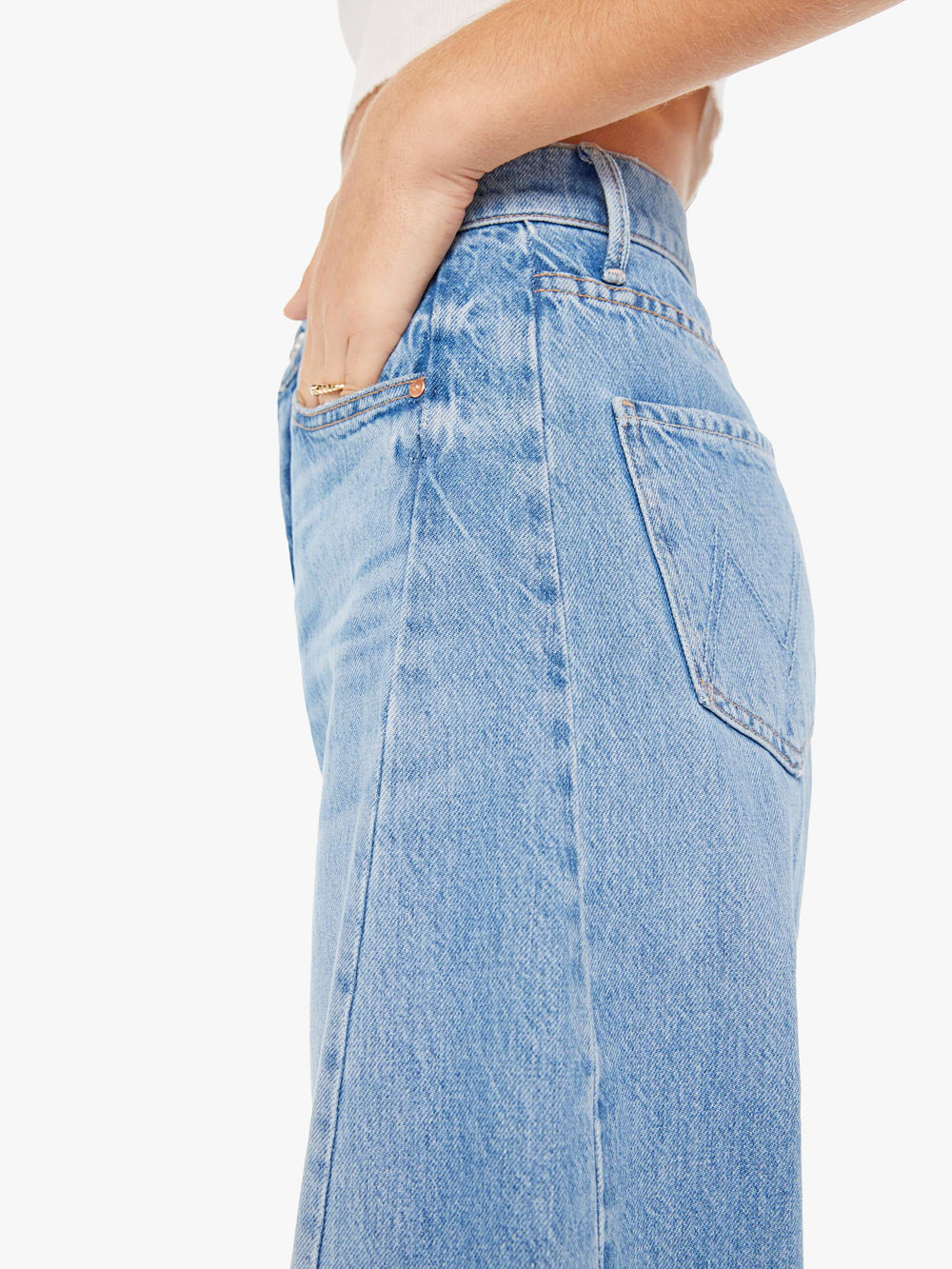 Mother Denim THE HALF-PIPE FLOOD MATERIAL GIRL