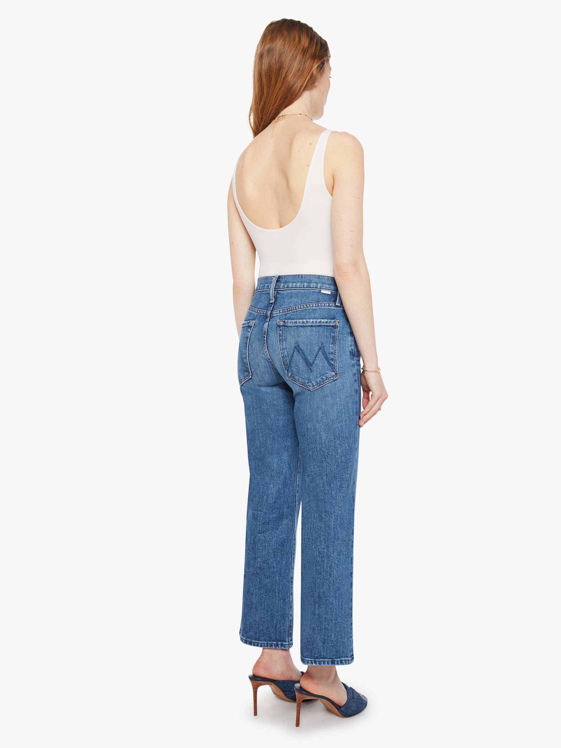 Mother Denim The Mid Rise Rambler Zip Ankle