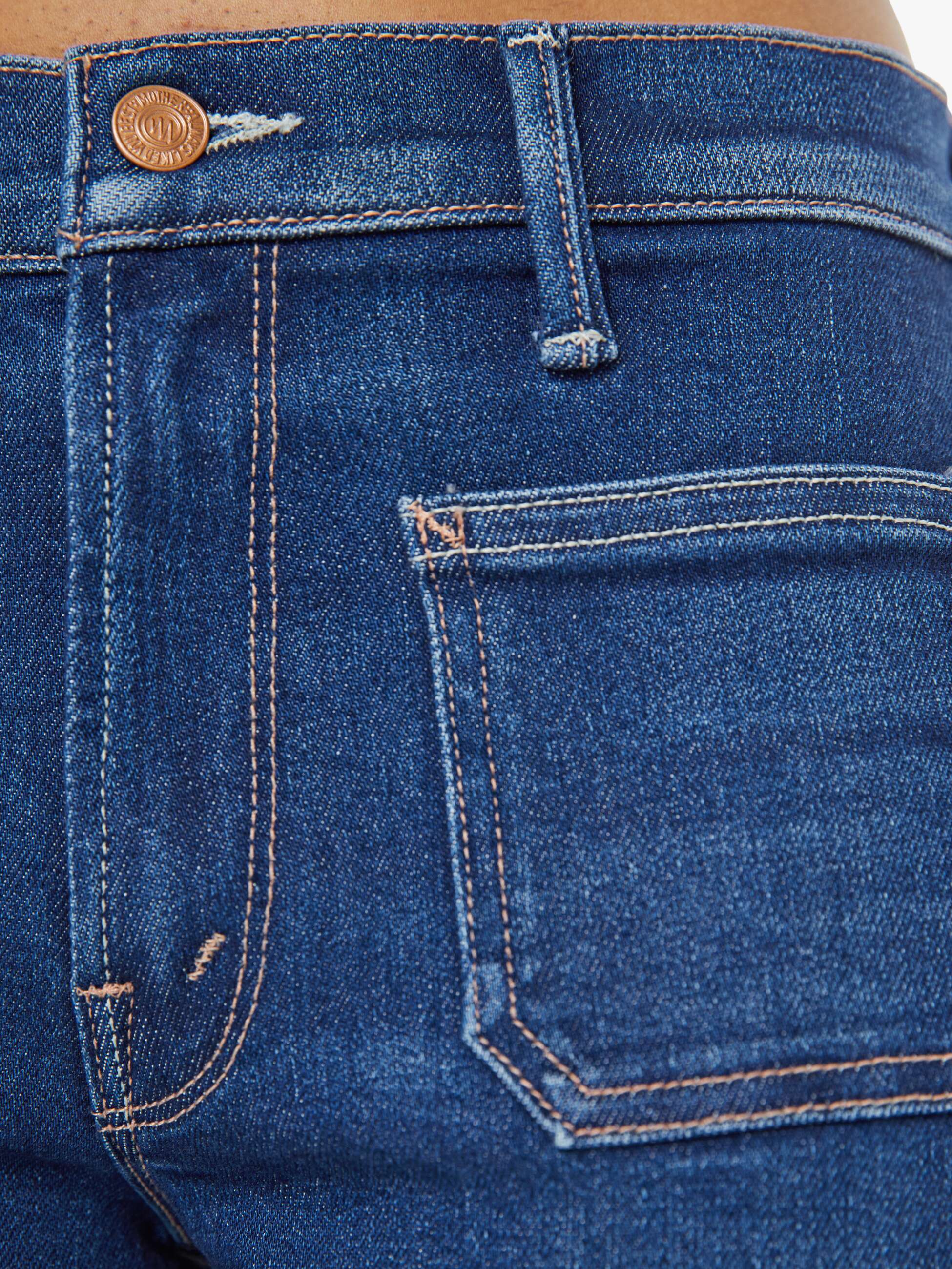 Mother Denim PETITES The Lil Patch Pocket Mid Rise Maven Ankle