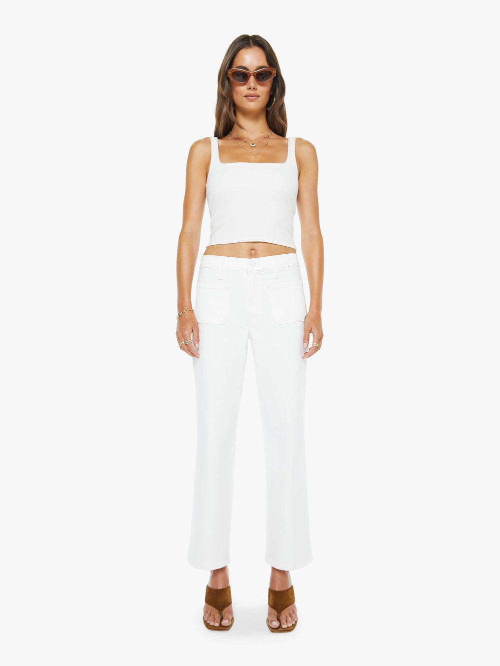 Mother Denim The Patch Pocket Mid Rise Maven Ankle
