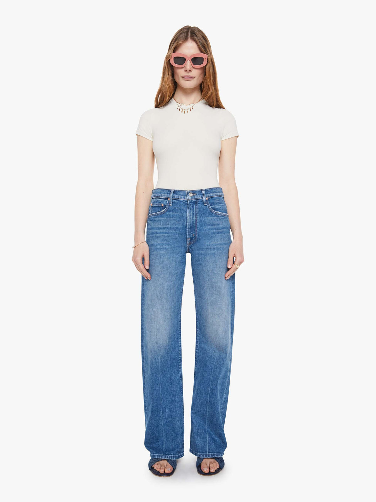 Mother Denim The Mid Rise Lasso Sneak