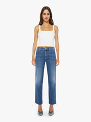 Mother Denim The Mid Rise Rambler Zip Ankle
