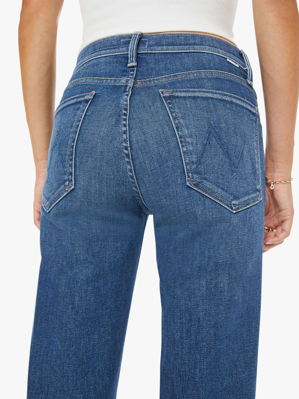 Mother Denim The Mid Rise Rambler Zip Ankle