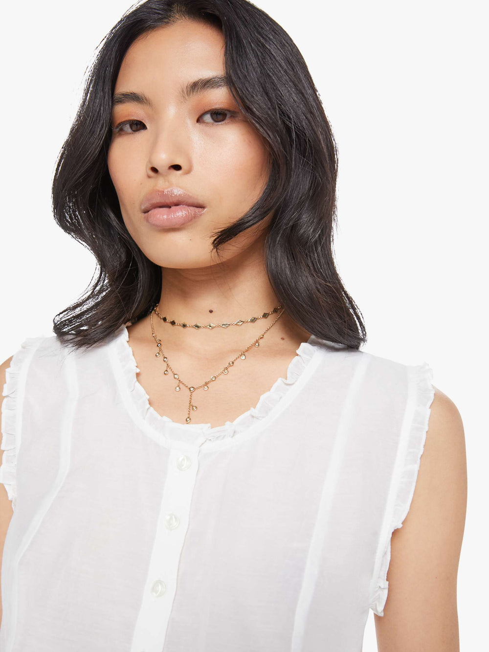 Mother Denim The Rambler Zip Slice Hover Fray