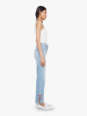 Mother Denim The Rambler Zip Slice Hover Fray