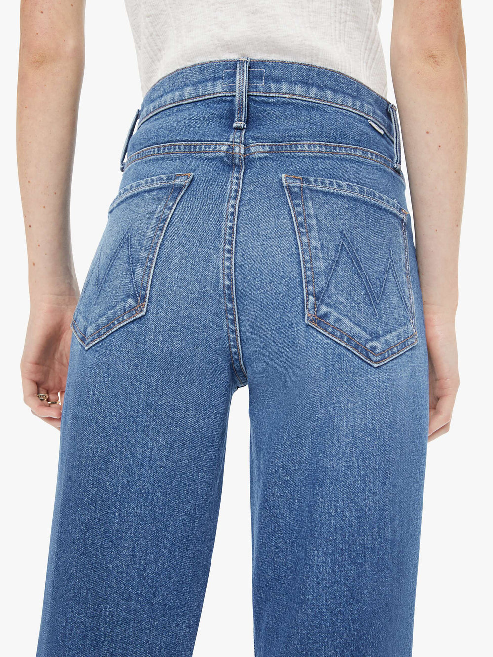 Mother Denim High Waisted Bookie Sneak