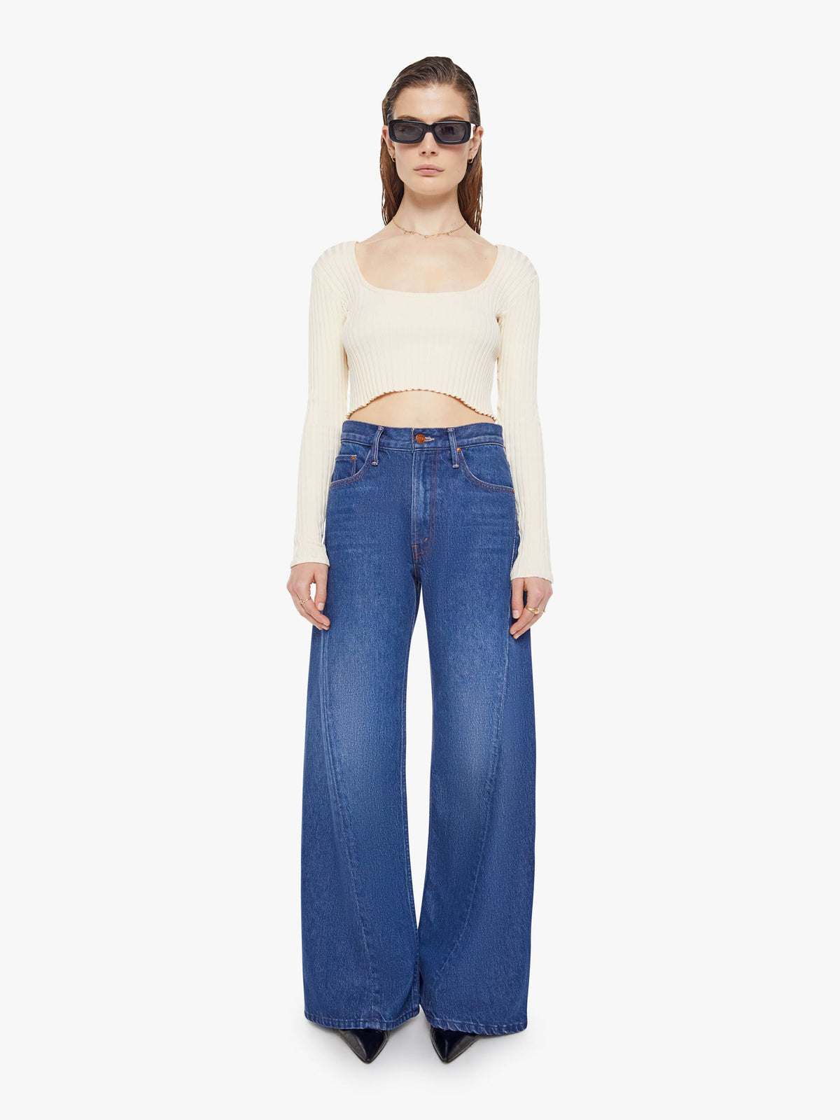 Mother Denim SNACKS! The Lemon Twist Sneak