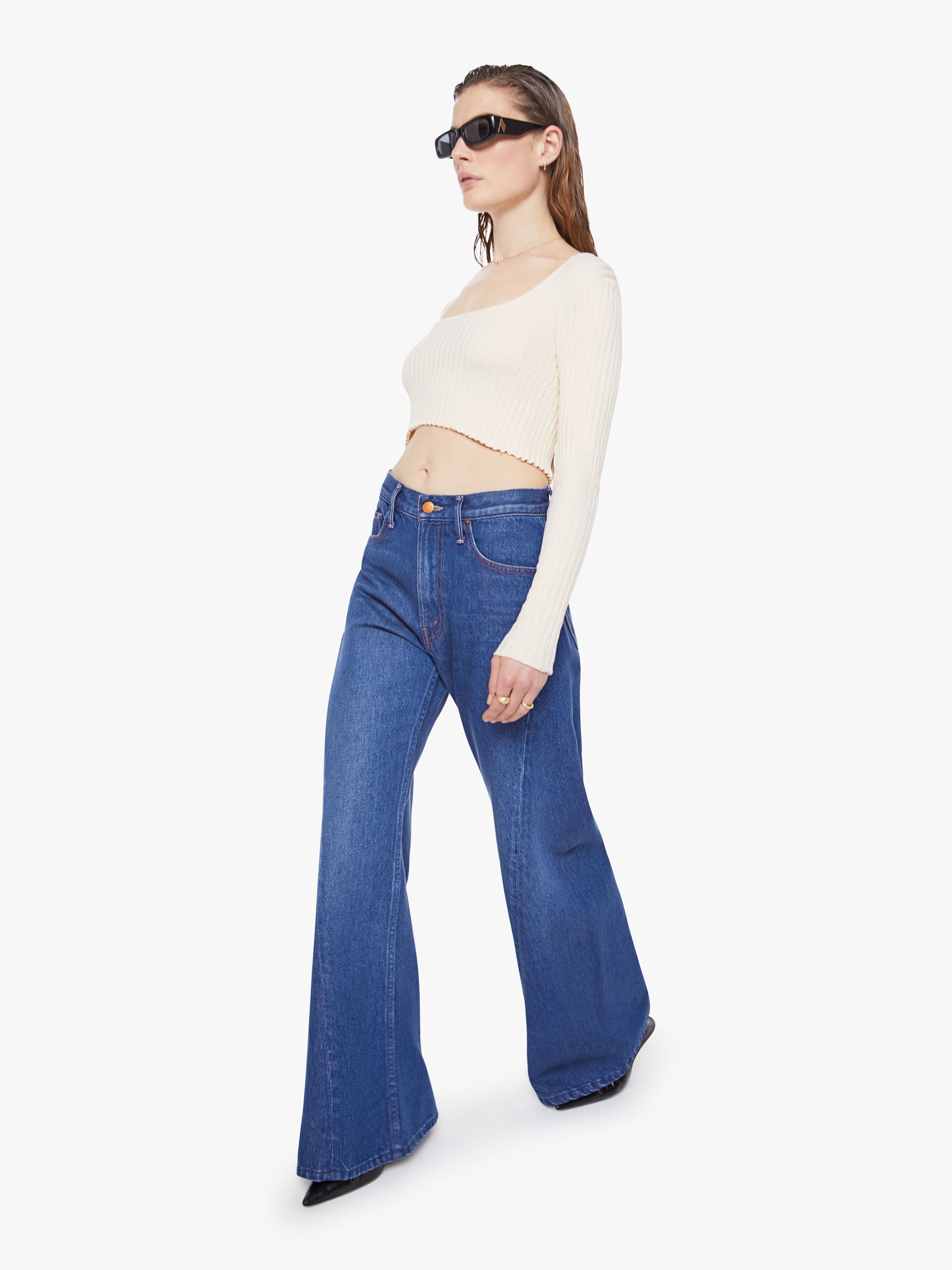 Mother Denim SNACKS! The Lemon Twist Sneak