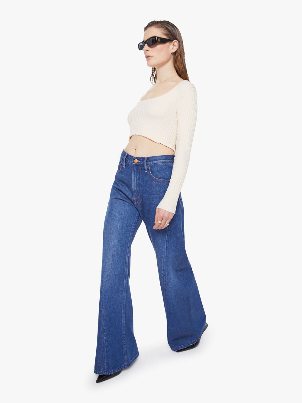 Mother Denim SNACKS! The Lemon Twist Sneak