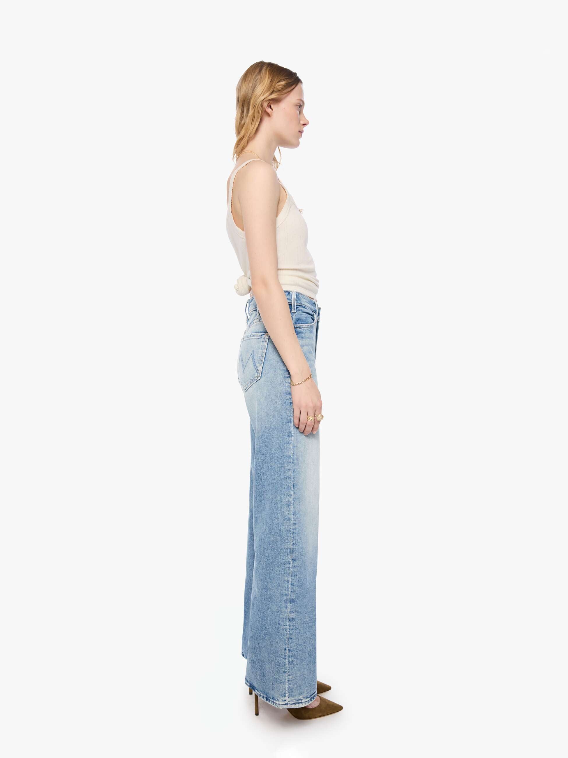 Mother Denim PETITES The Lil Hustler Roller Sneak